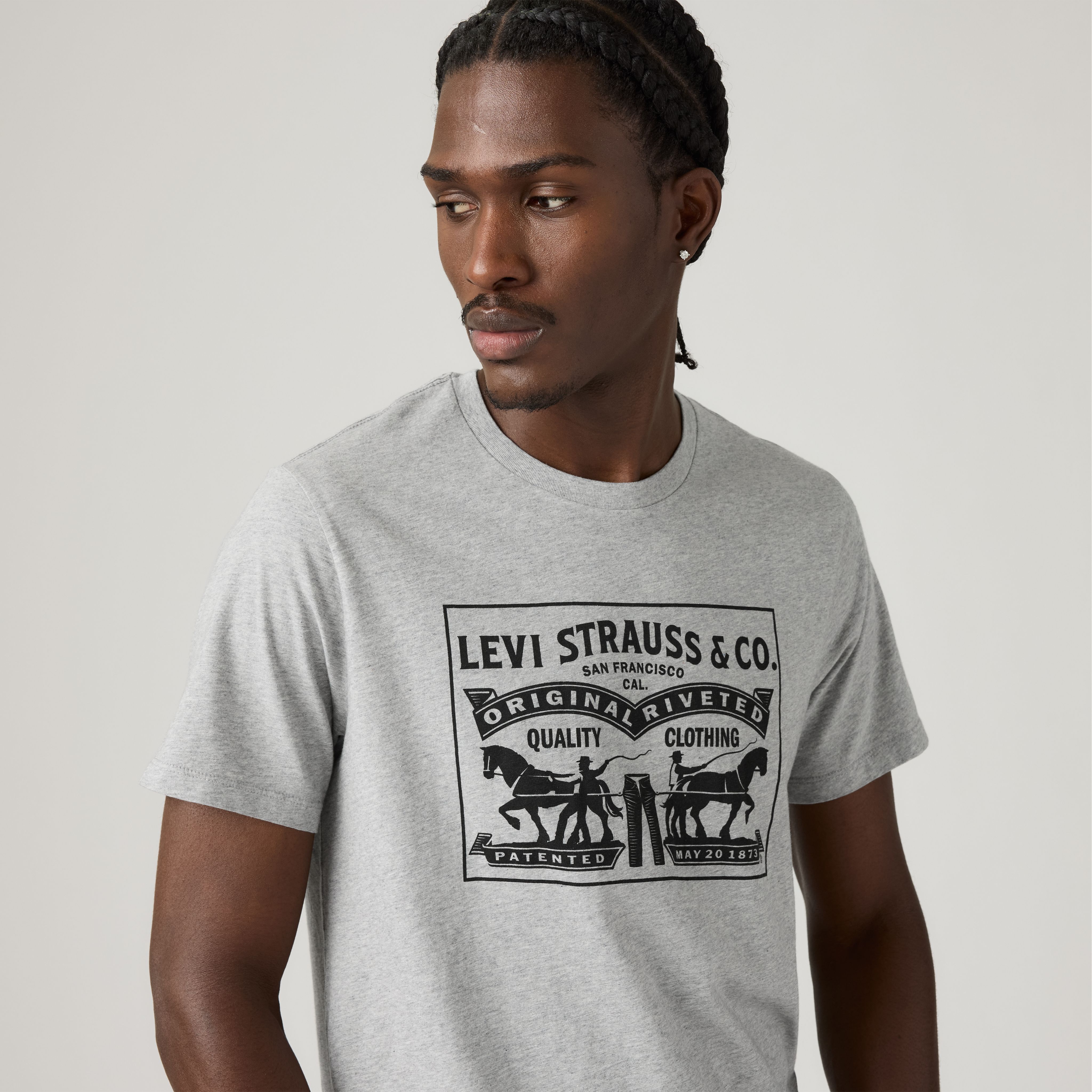 T-shirt graphique aux deux chevaux 2