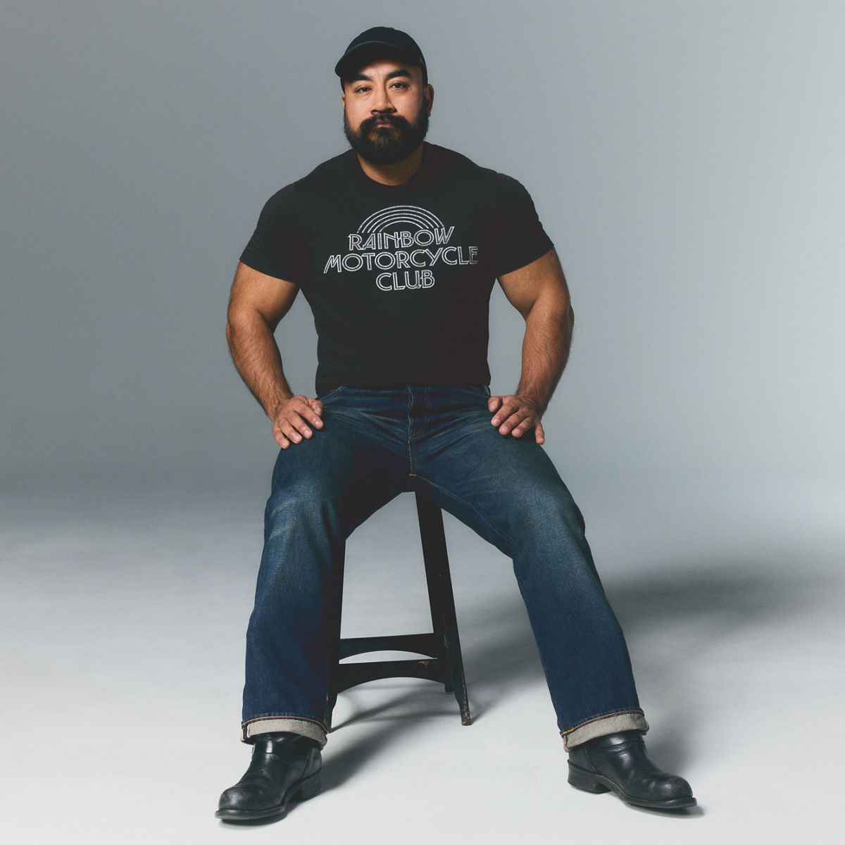 Levi's® Pride Community Tee — Rainbow Moto Club - Black