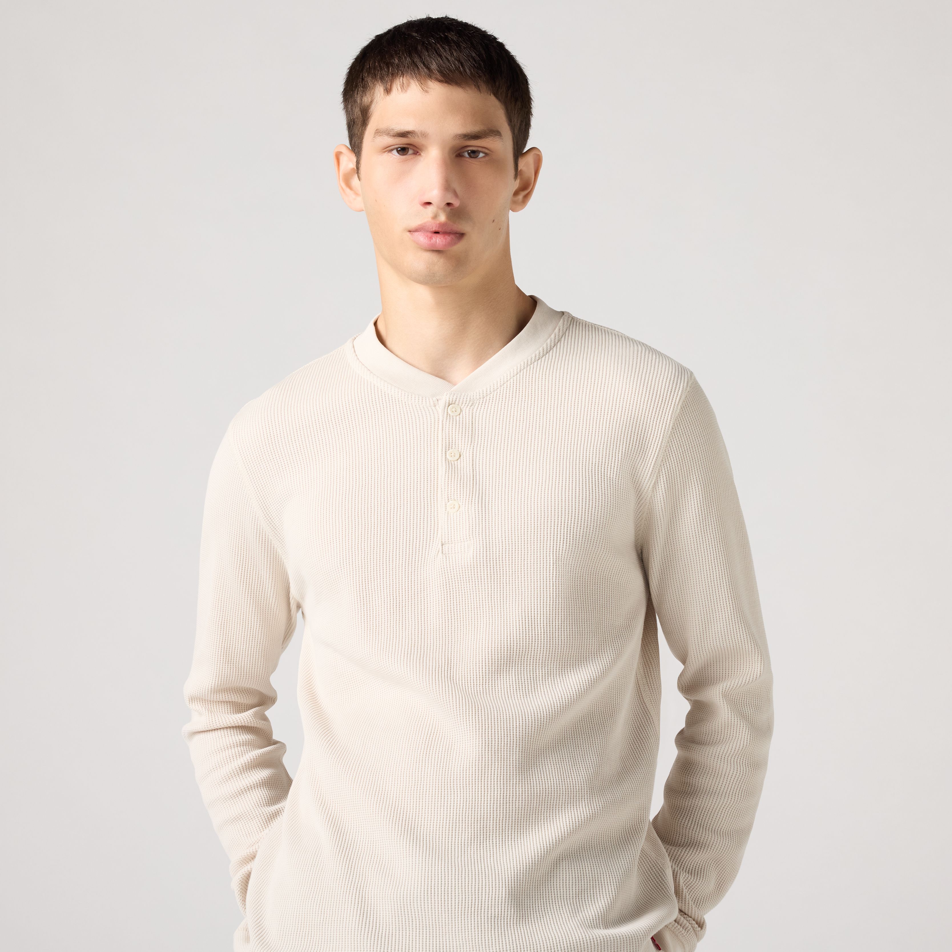 Long Sleeve Thermal Henley - Grey | Levi's® CA