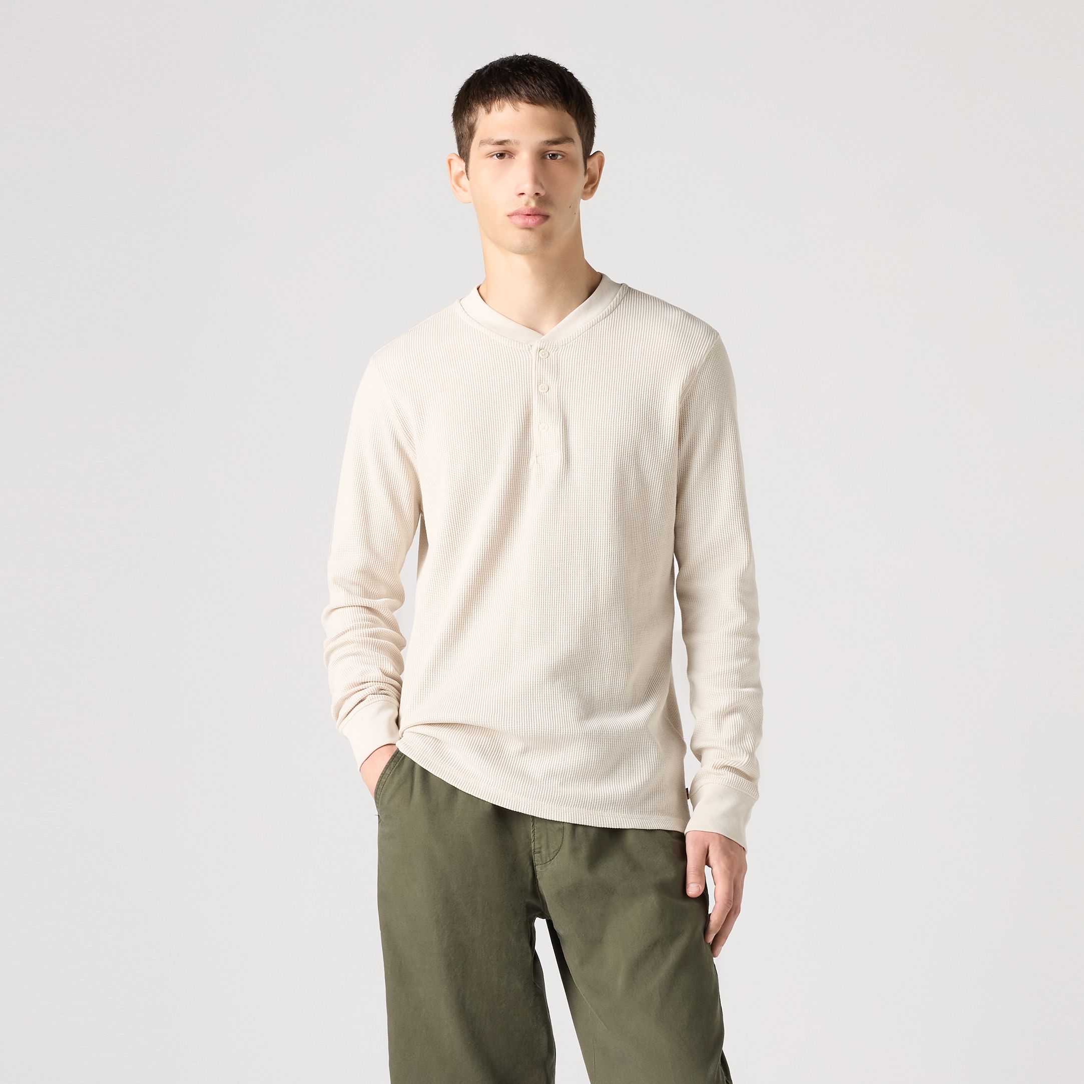 Long Sleeve Thermal Henley - Grey | Levi's® US