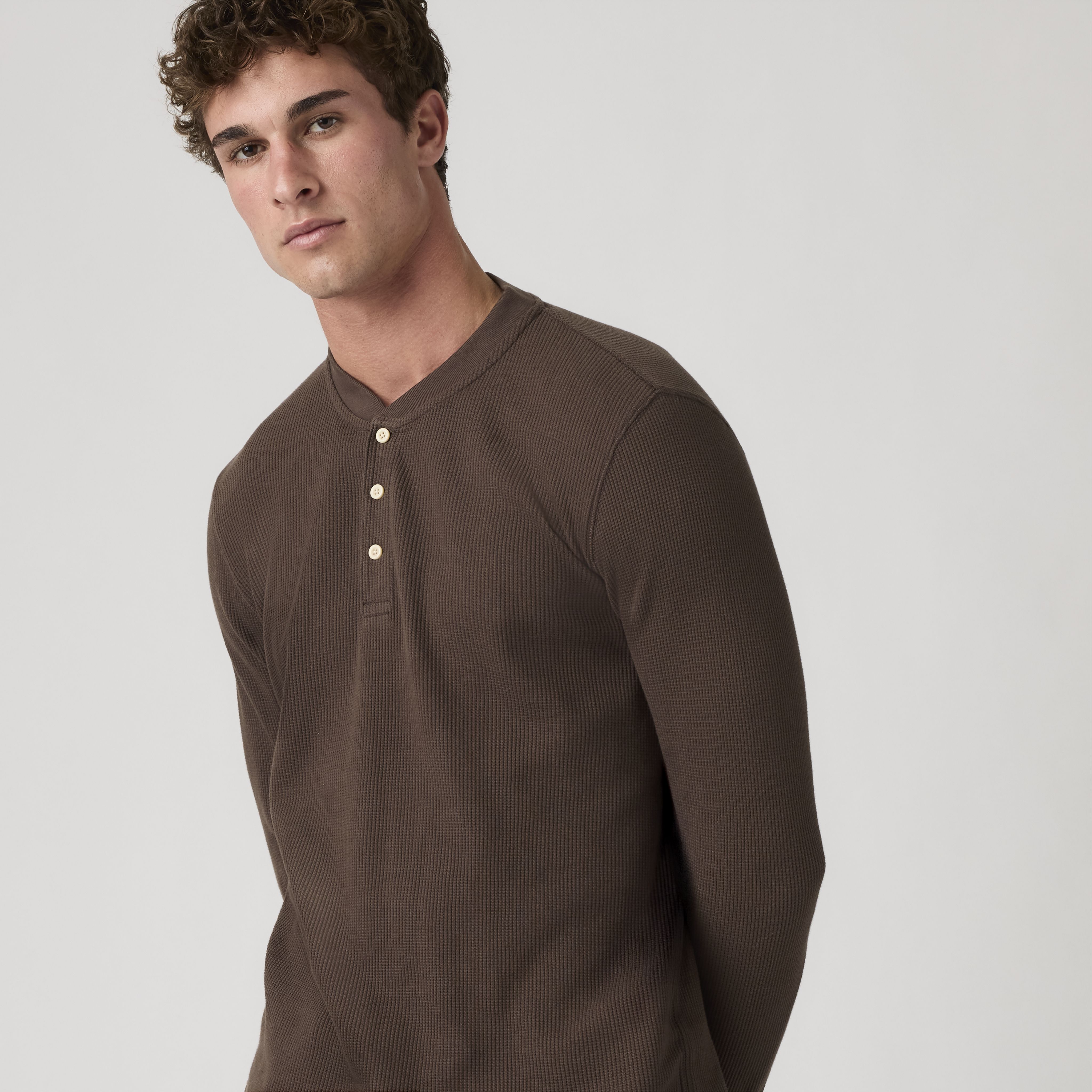 Long Sleeve Thermal Henley 1