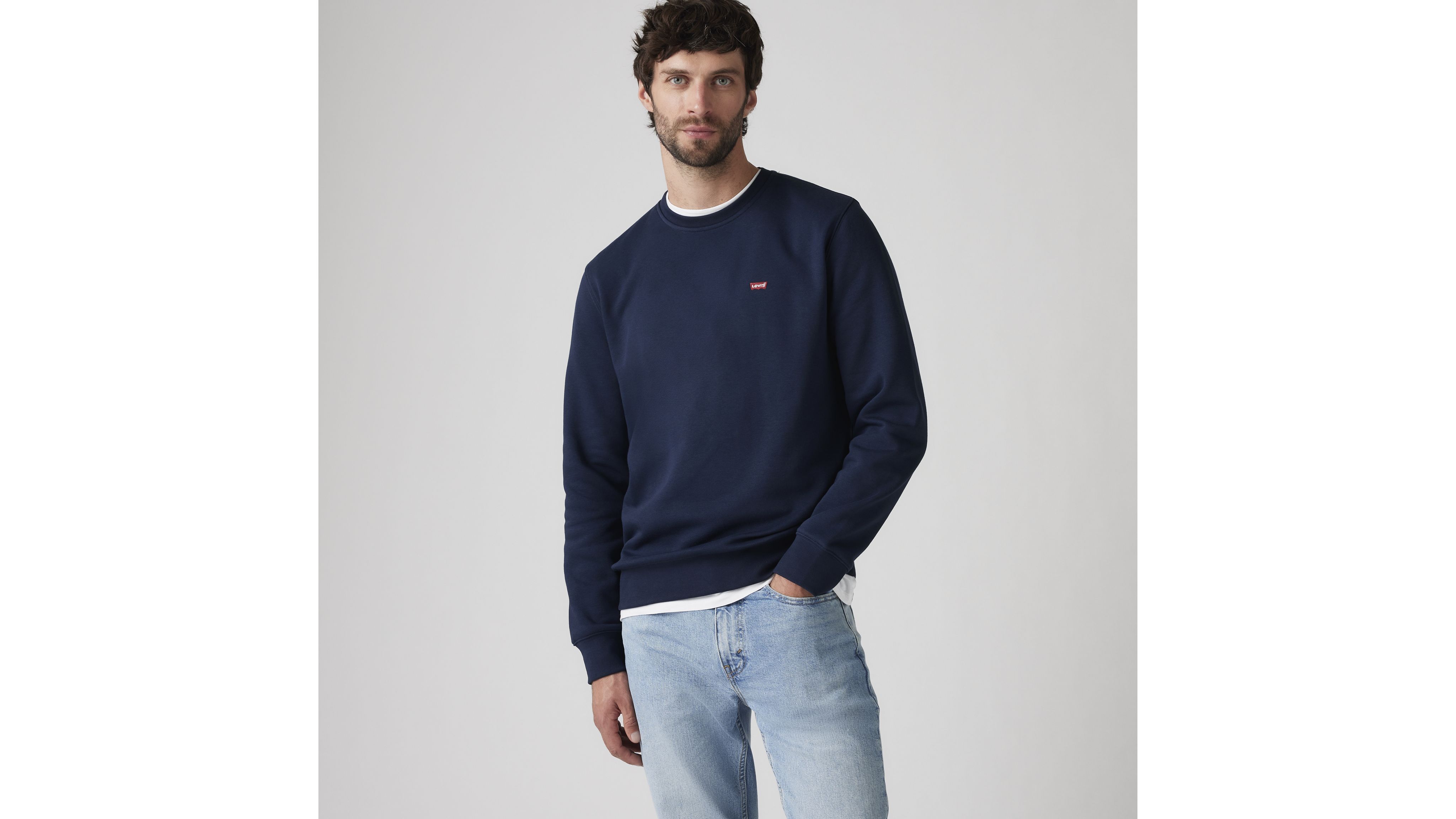 Sweatshirt med rund hals 1