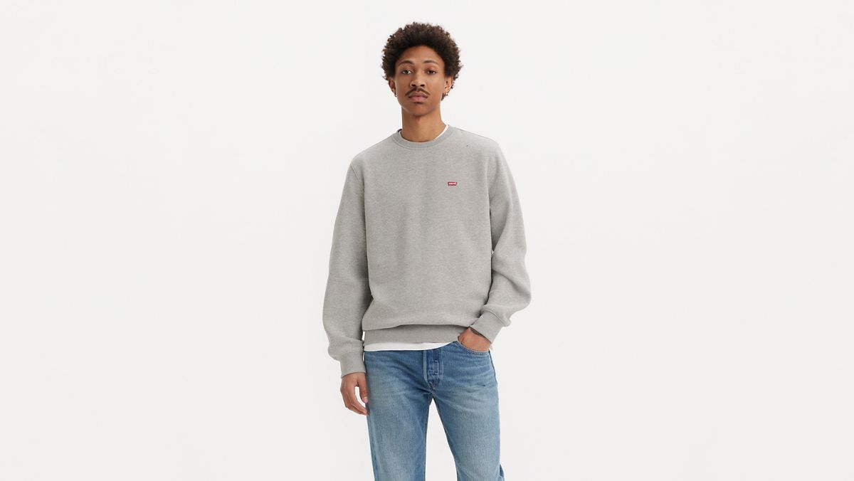 Crew Sweatshirt — Mid Tone Grey Heather - Grey