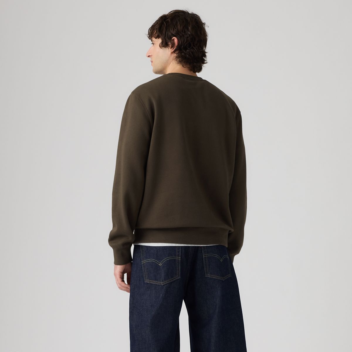 Crew Sweatshirt — Coffee - Brown