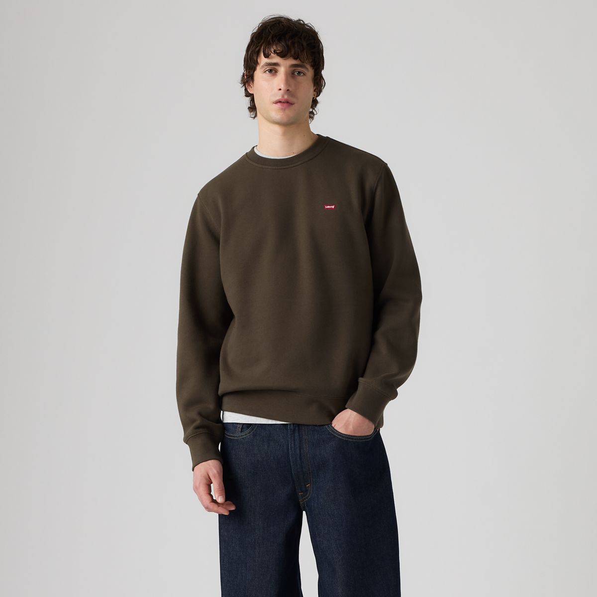 Crew Sweatshirt — Coffee - Brown