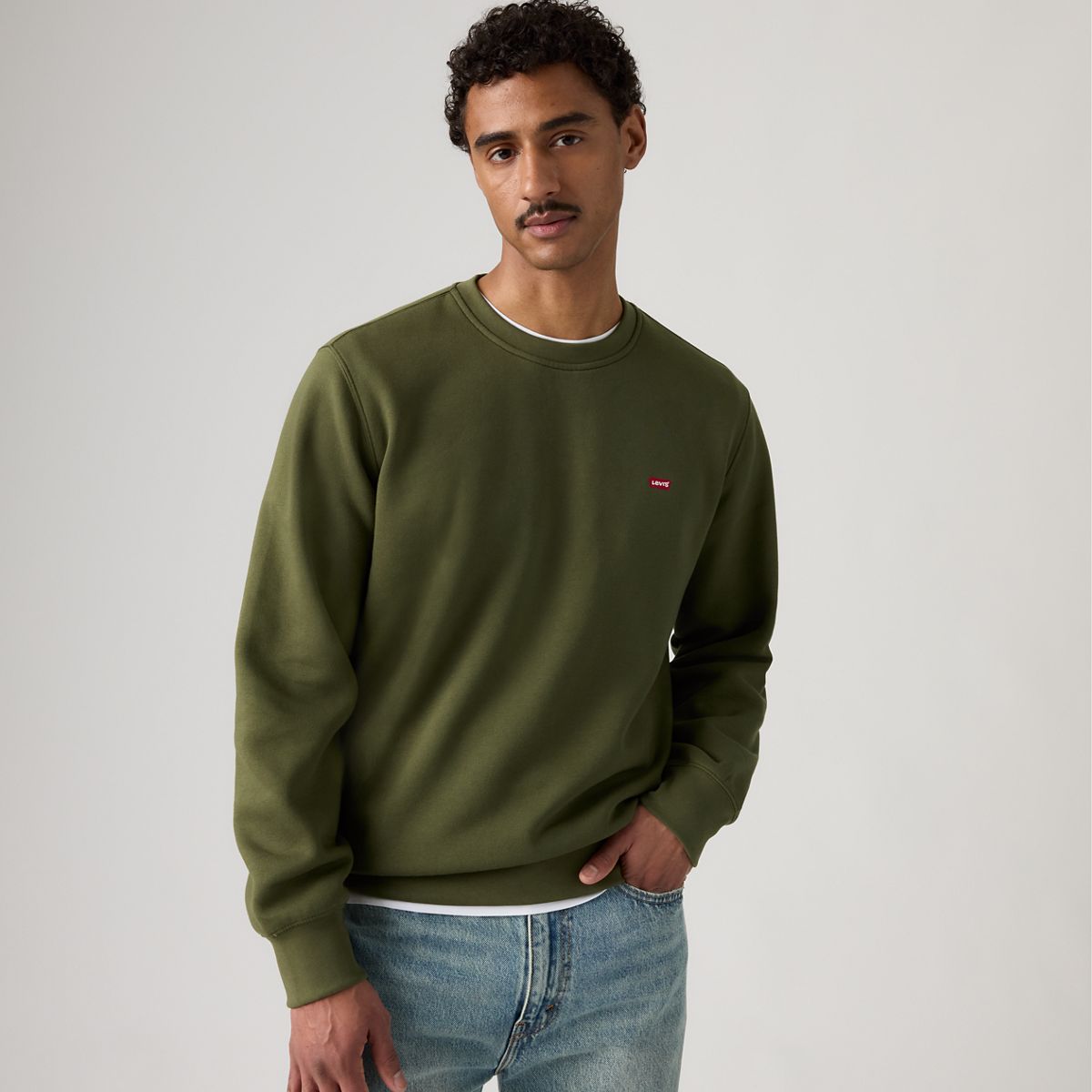 Crew Sweatshirt — Olive Night - Green
