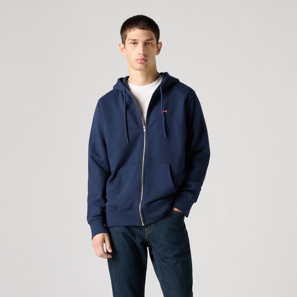 New Original Zip-Up Hoodie — Naval Academy - Blue