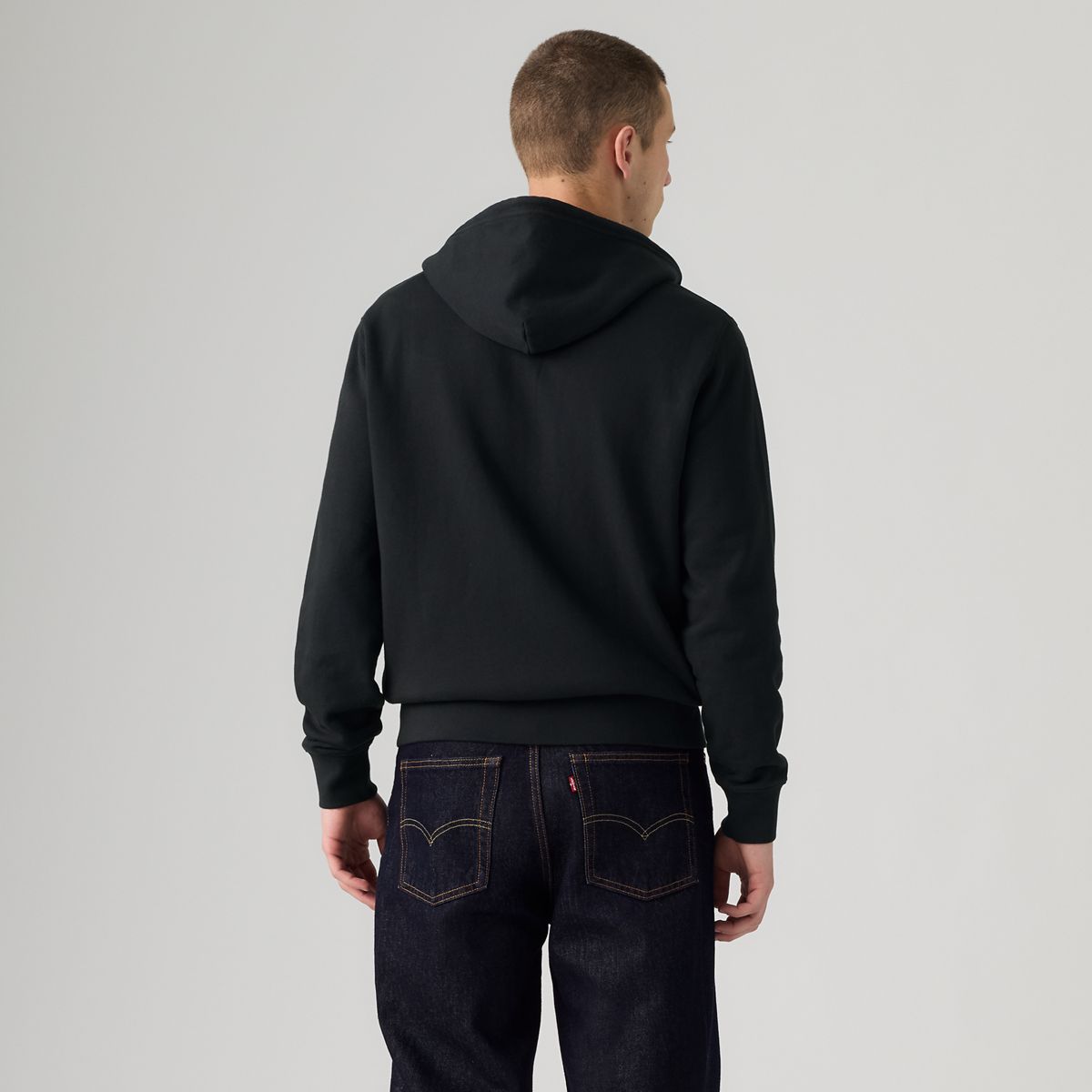 Original Housemark Zip-Up Hoodie — Mineral Black - Black