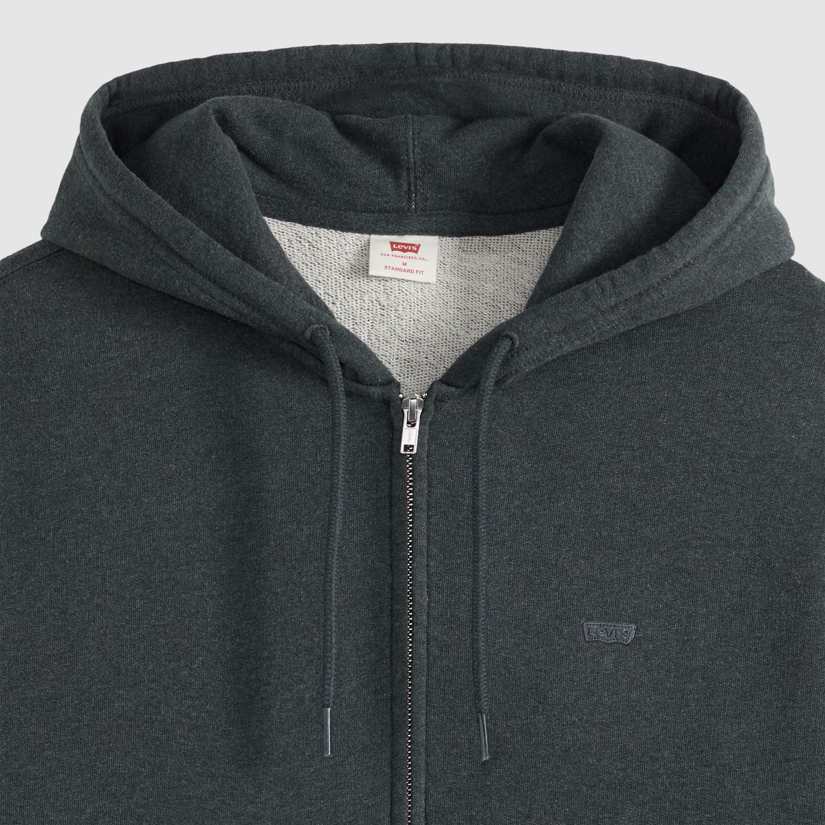 Original Housemark Zip-Up Hoodie — Obsidian Heather - Grey