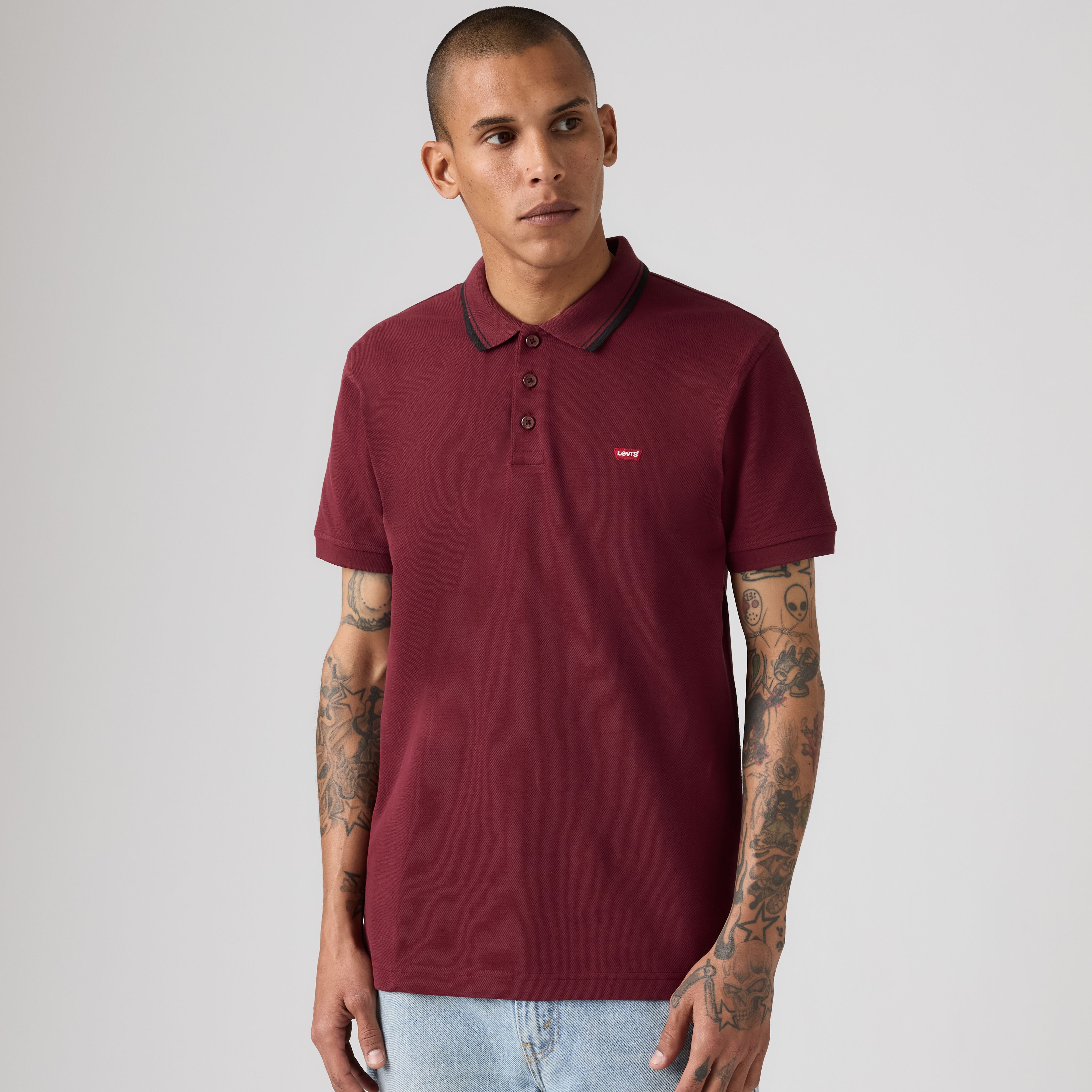Levi's Men's Red Housemark Polo Shirt - Xl
