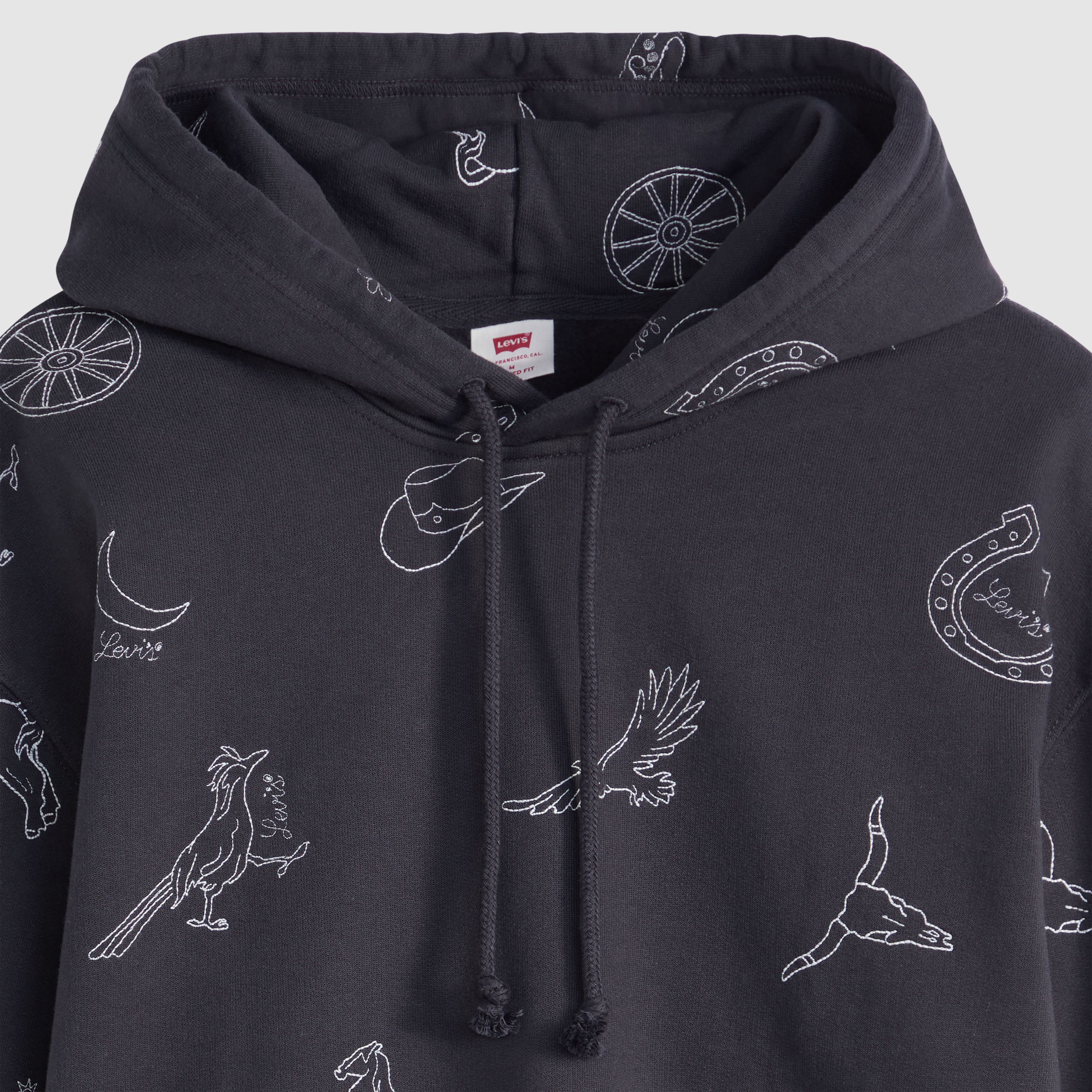 Western Embroidered Hoodie Sweatshirt 6