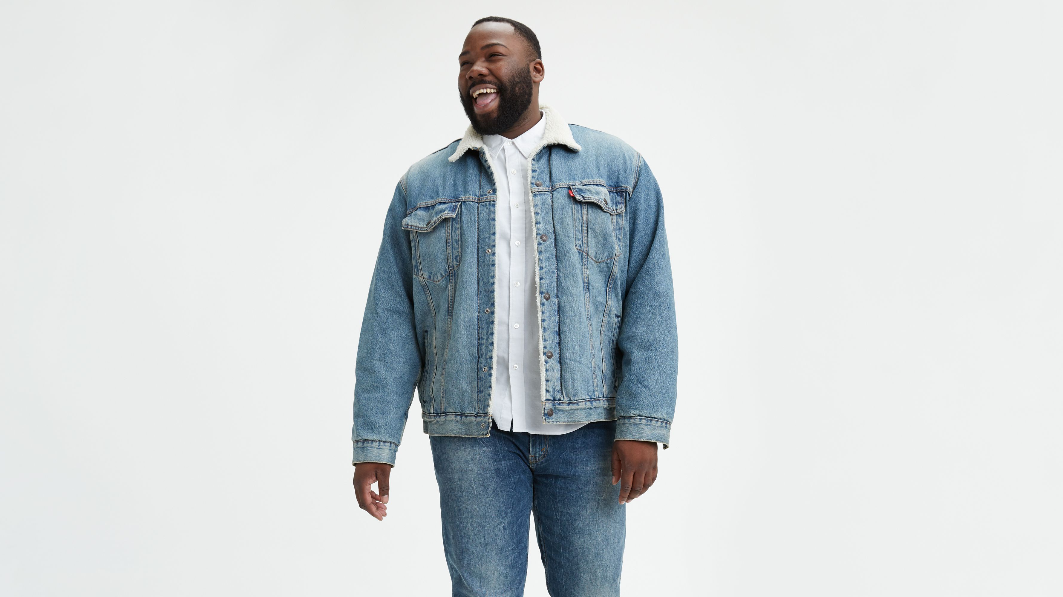 Type Iii Sherpa Trucker Jacket (big) - Medium Wash | Levi's® US