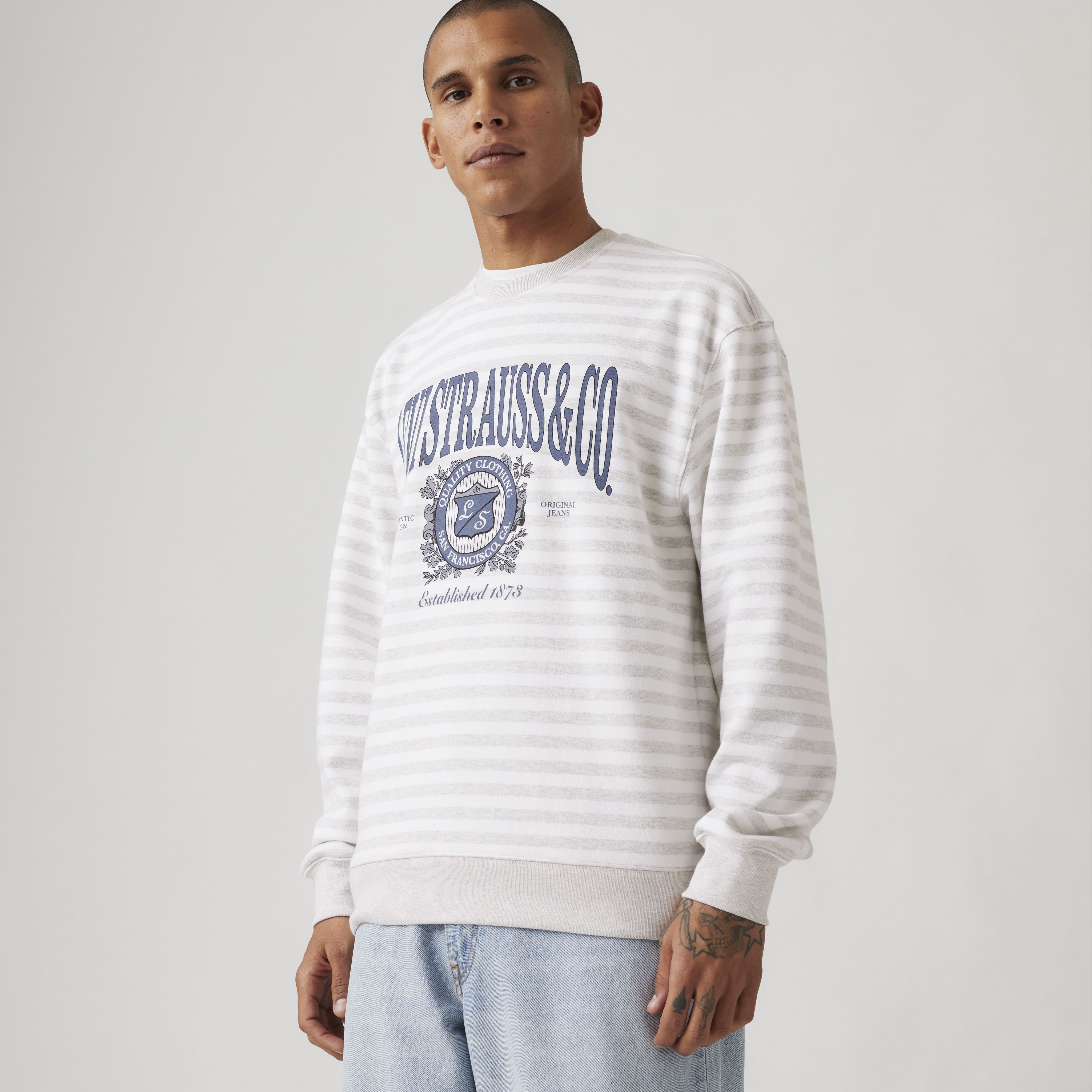 Relaxed Graphic Crewneck Sweatshirt 1