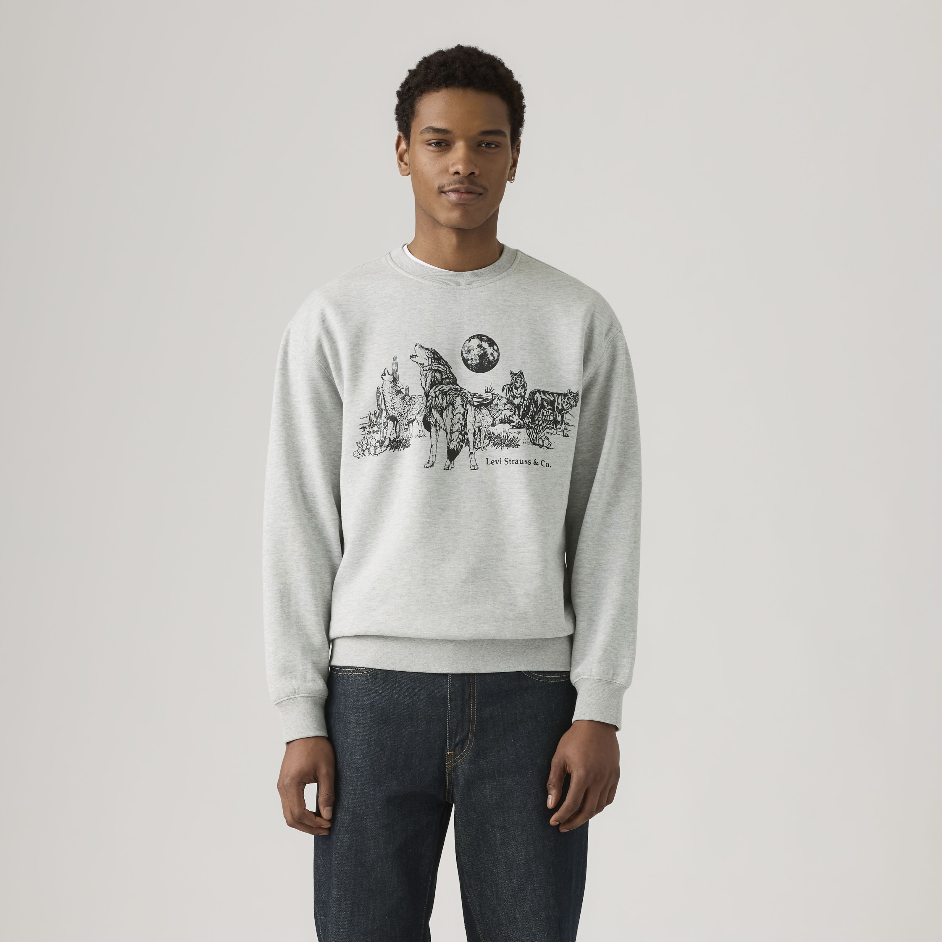 Relaxed Graphic Crewneck Sweatshirt 2