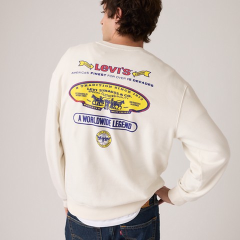 Мужские худи Levi's Relaxed Graphic Crewneck Sweatshirt