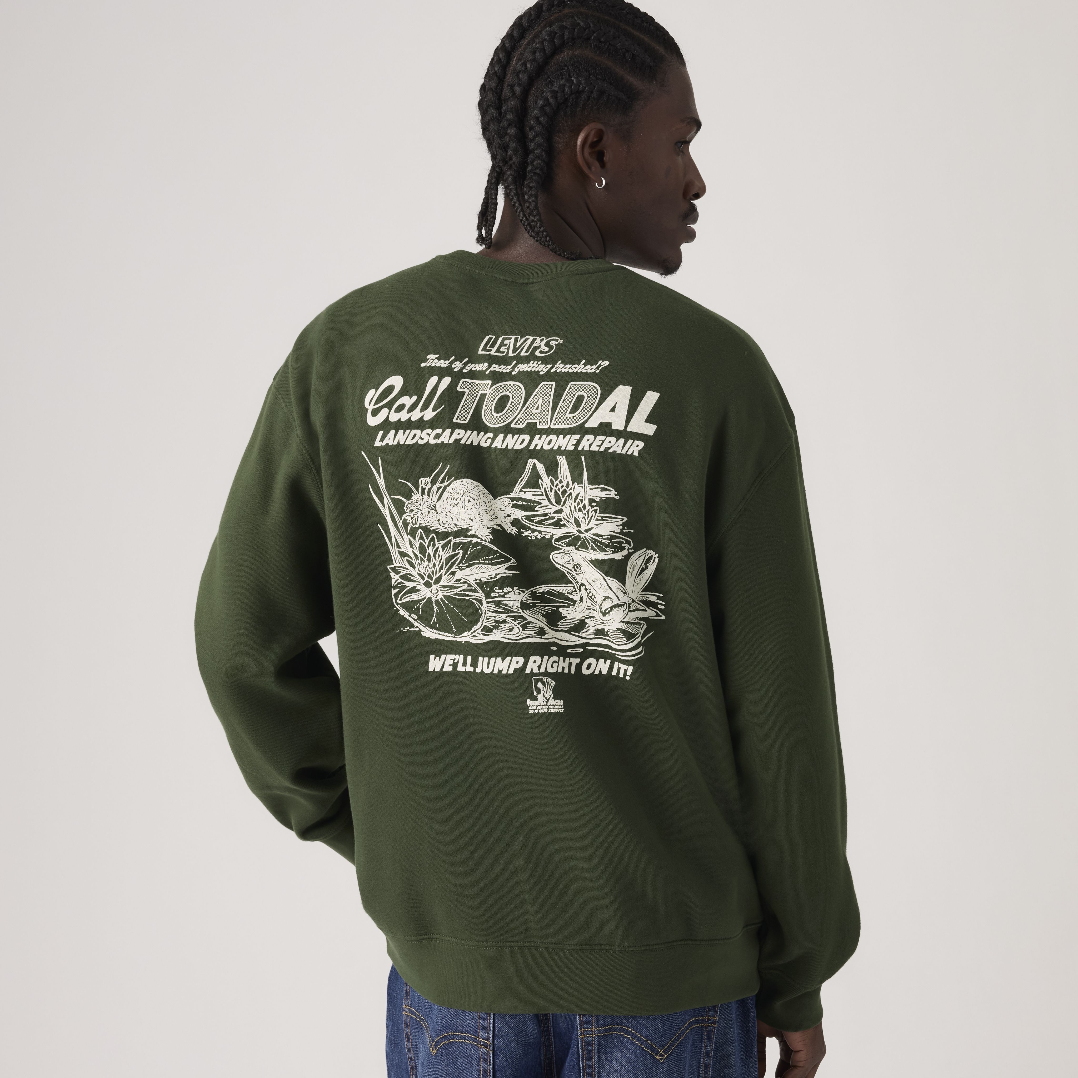 Relaxed Graphic Crewneck Sweatshirt - Green | Levi's® US