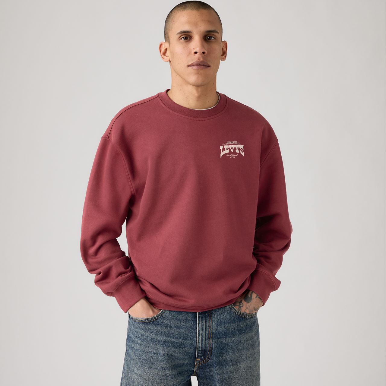 Relaxed Graphic Crewneck Sweatshirt 1