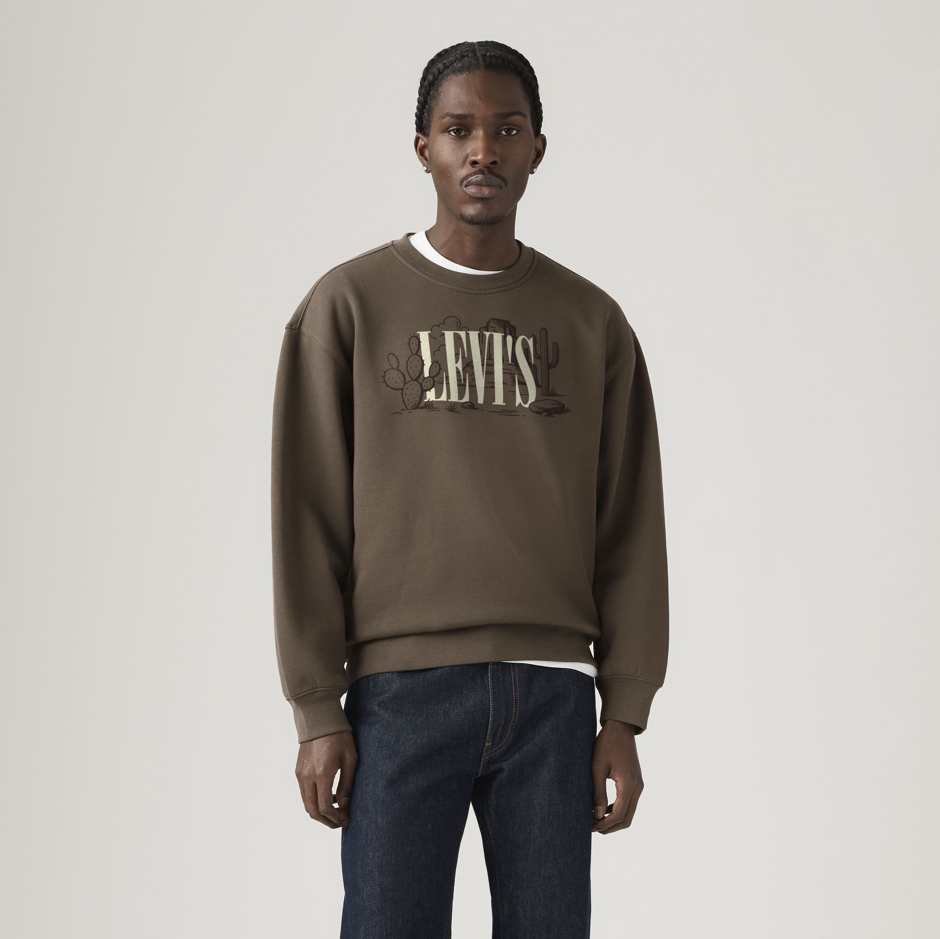 Relaxed Graphic Crewneck Sweatshirt 3