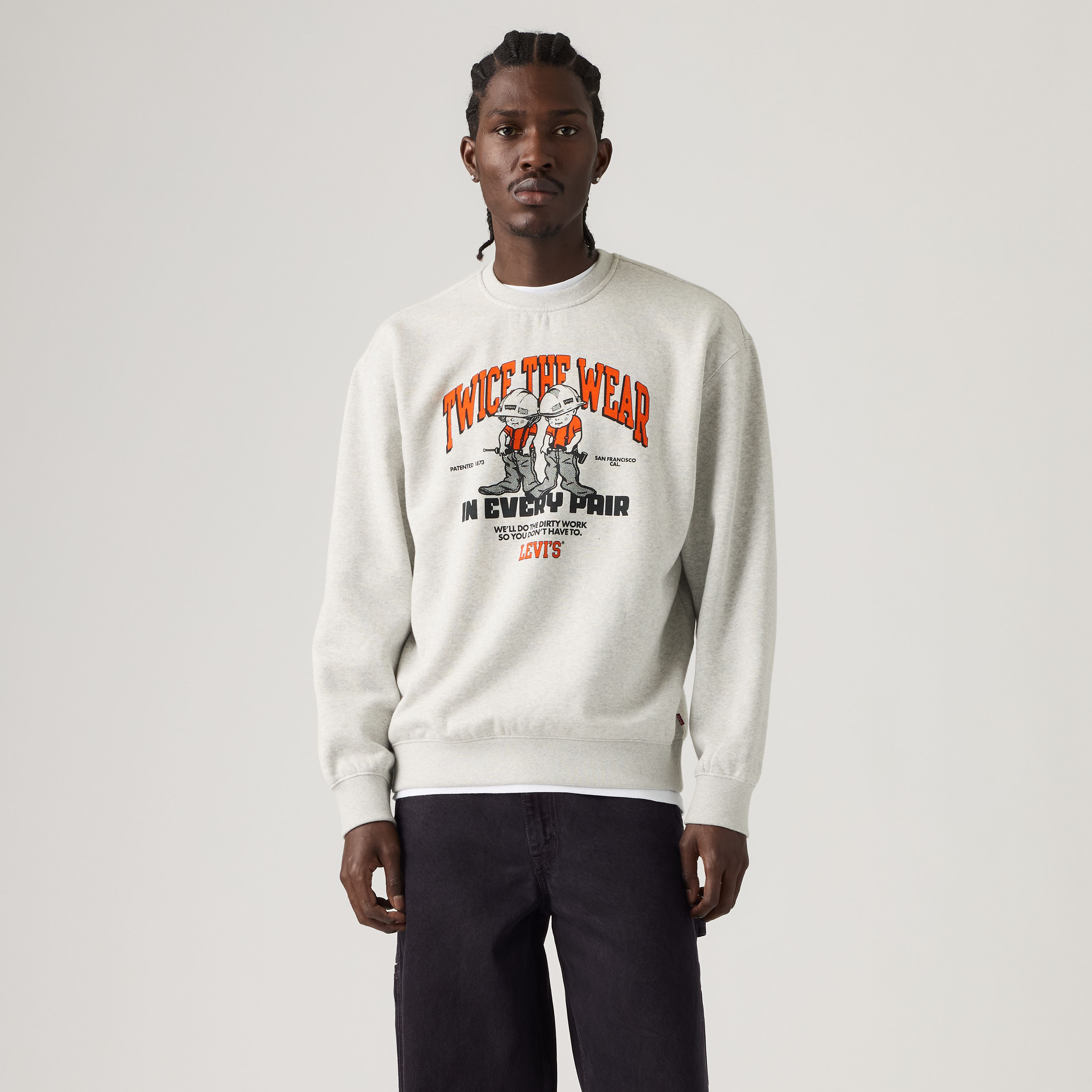 Relaxed Graphic Crewneck Sweatshirt 3