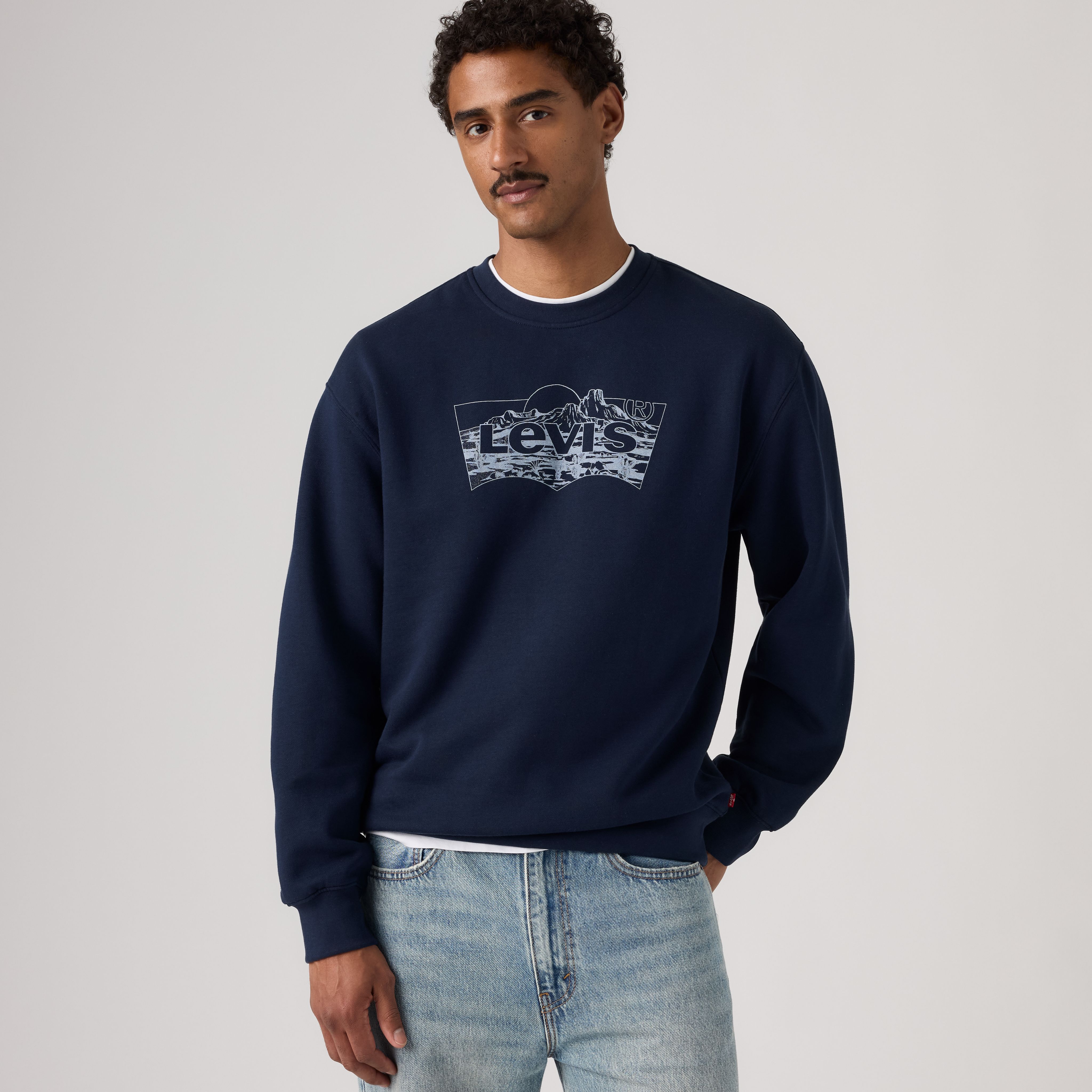 Relaxed Graphic Crewneck Sweatshirt 1