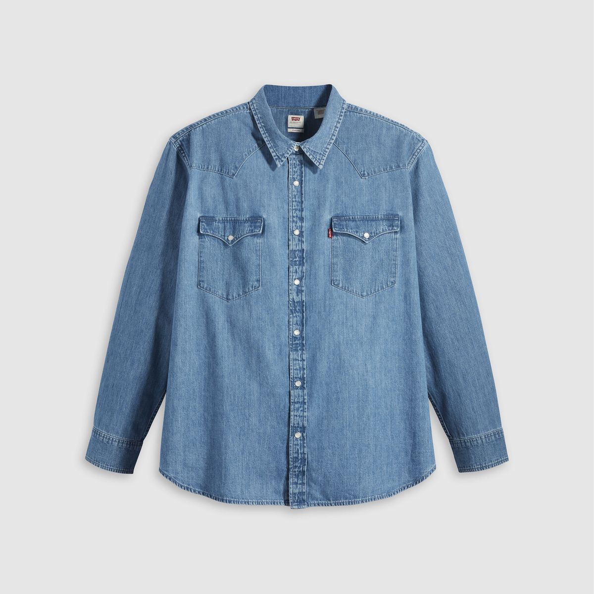 Classic Western Shirt (Big) — Franklin Stonewash - Light Wash