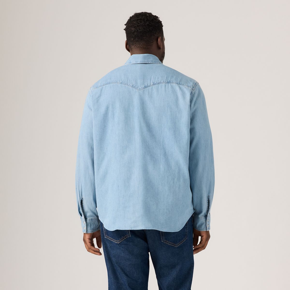Classic Western Shirt (Big) — Franklin Stonewash - Light Wash