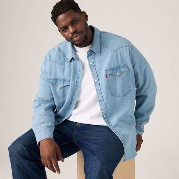 Classic Western Shirt (Big) — Franklin Stonewash - Light Wash