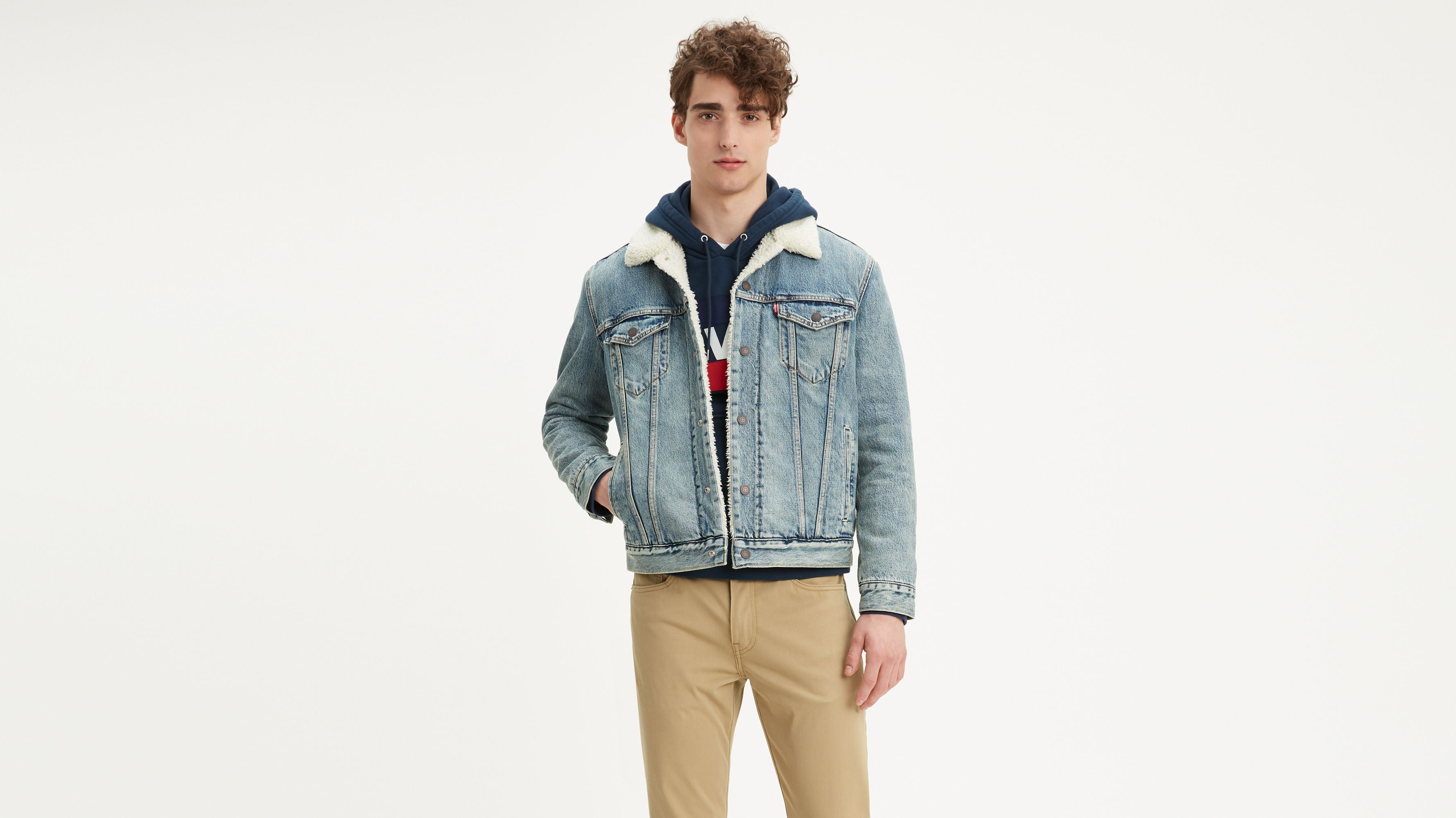 Levi's Type III Sherpa Trucker Jacket (Tall) INTERNATIONAL SHIPPING