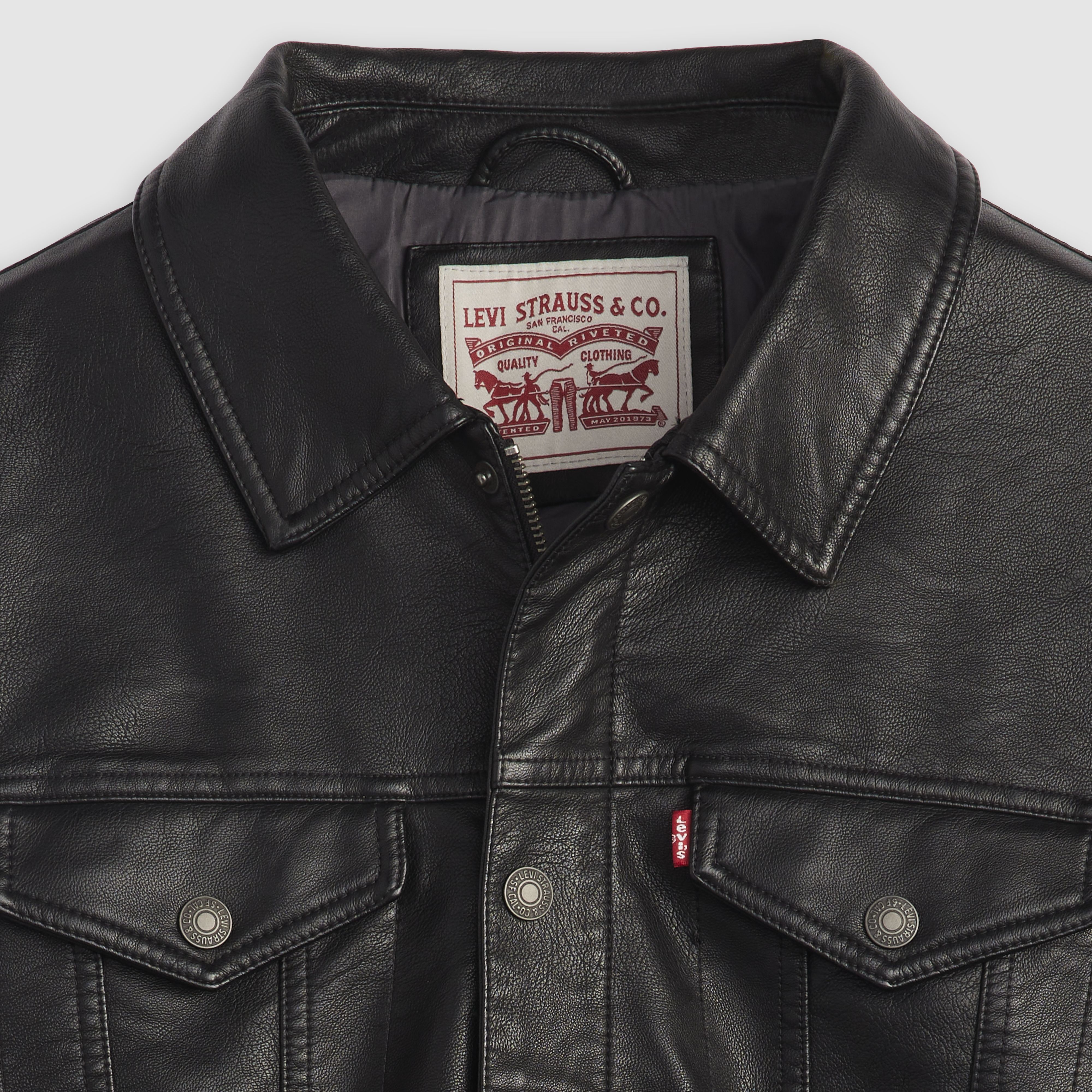 Faux Leather Trucker Jacket 6