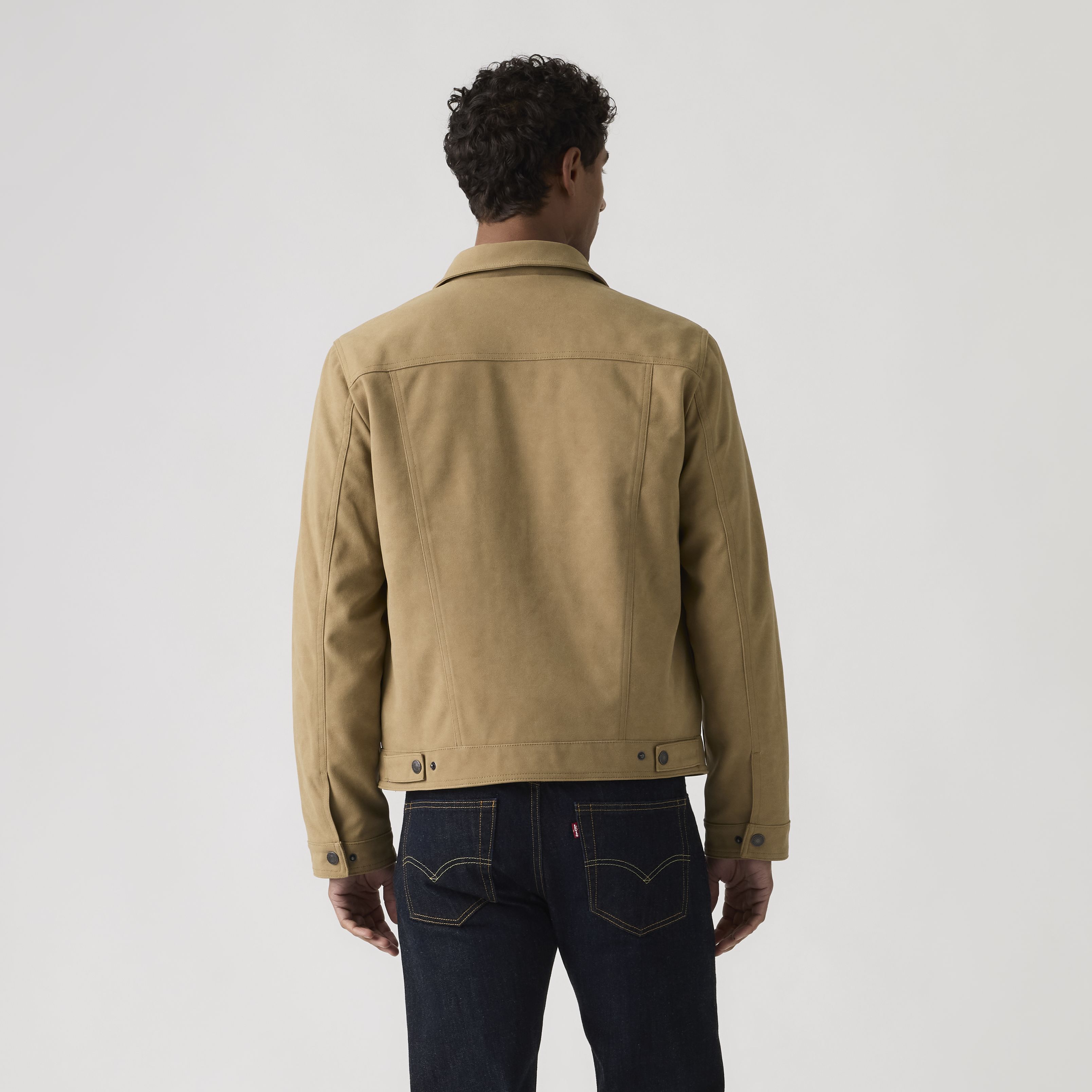 Vintage Faux Cow Suede Trucker Jacket - Brown | Levi's® US
