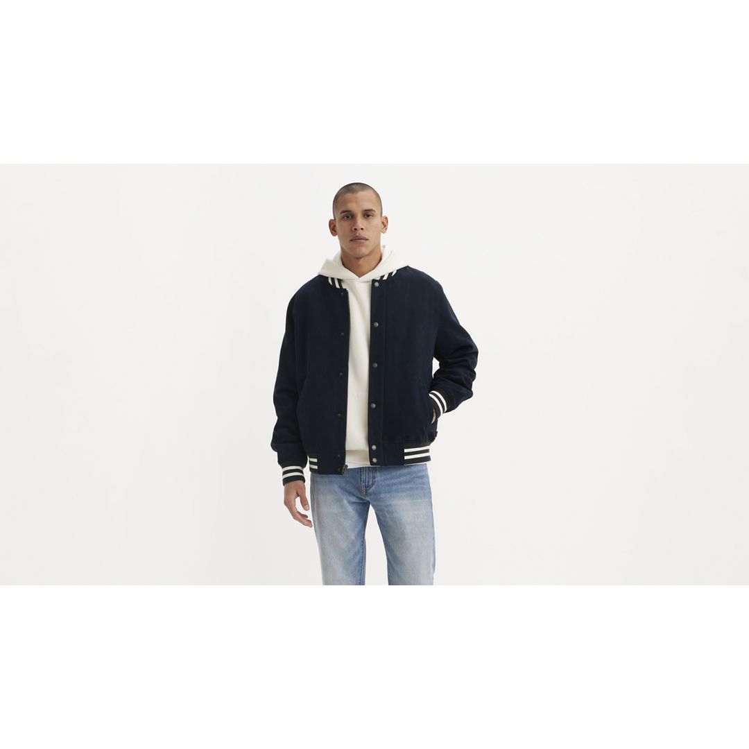 Levi’s Faux Suede Varsity Jacket – Men’s XL