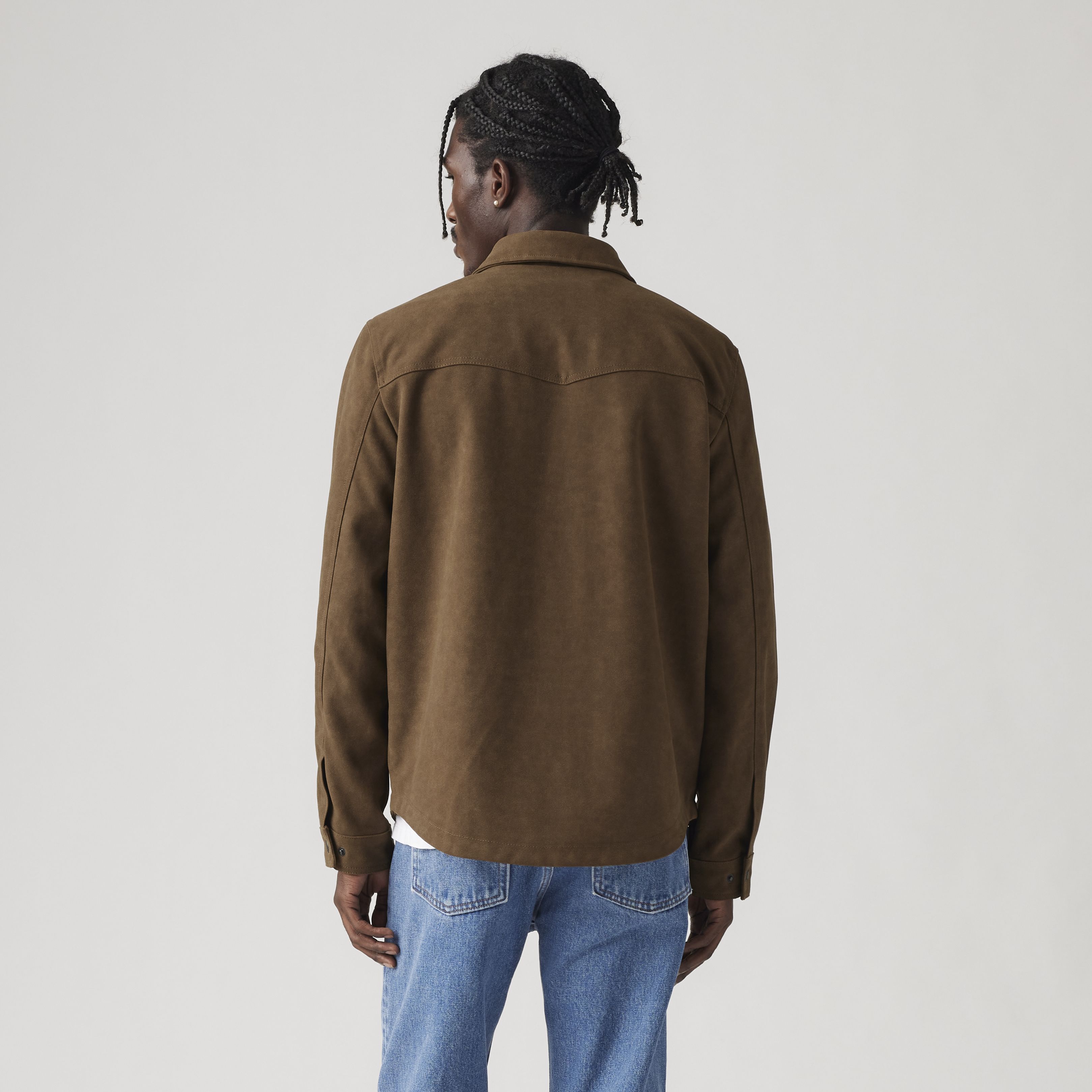 Faux Suede Western Shacket - Brown | Levi's® CA