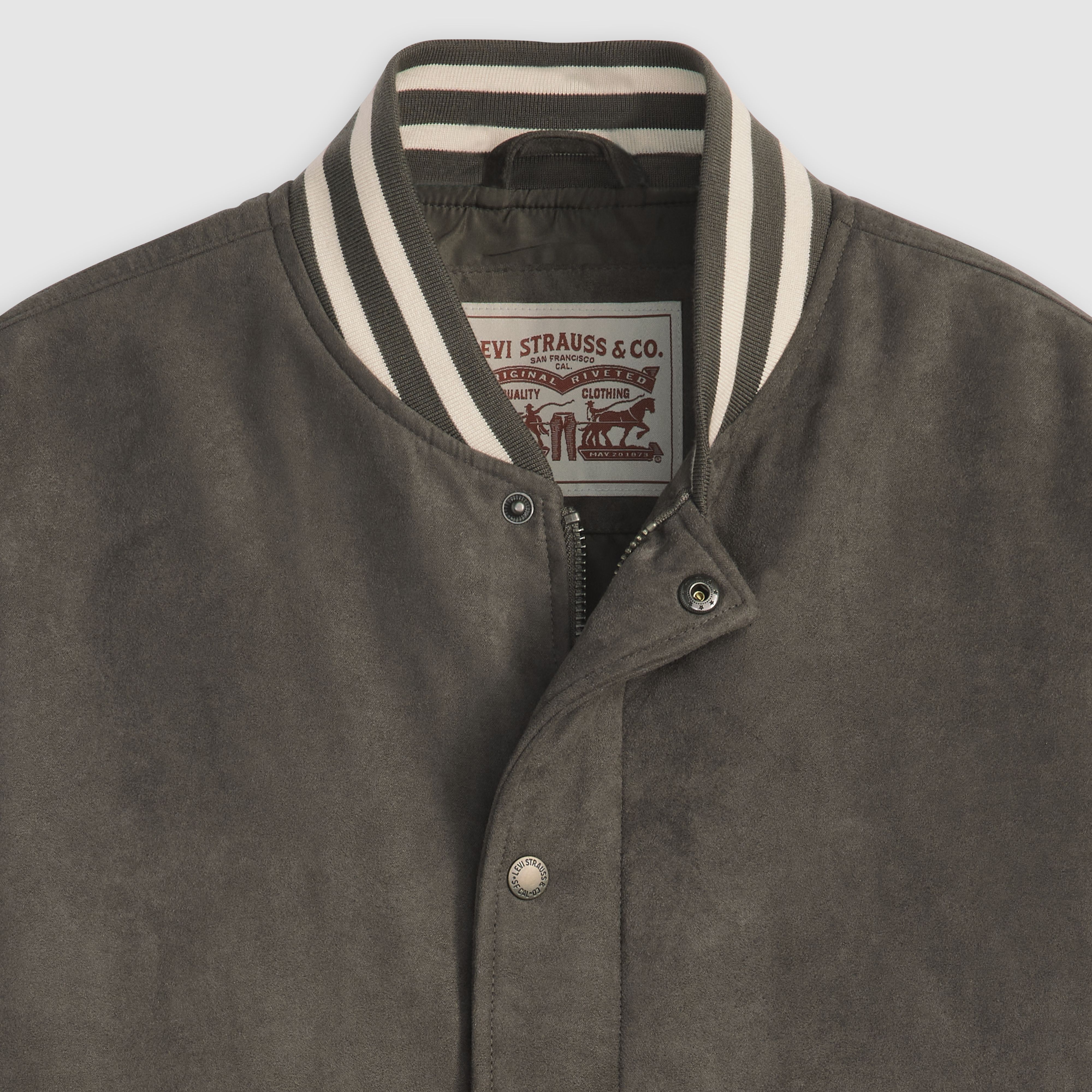 Faux Suede Varsity Jacket 4