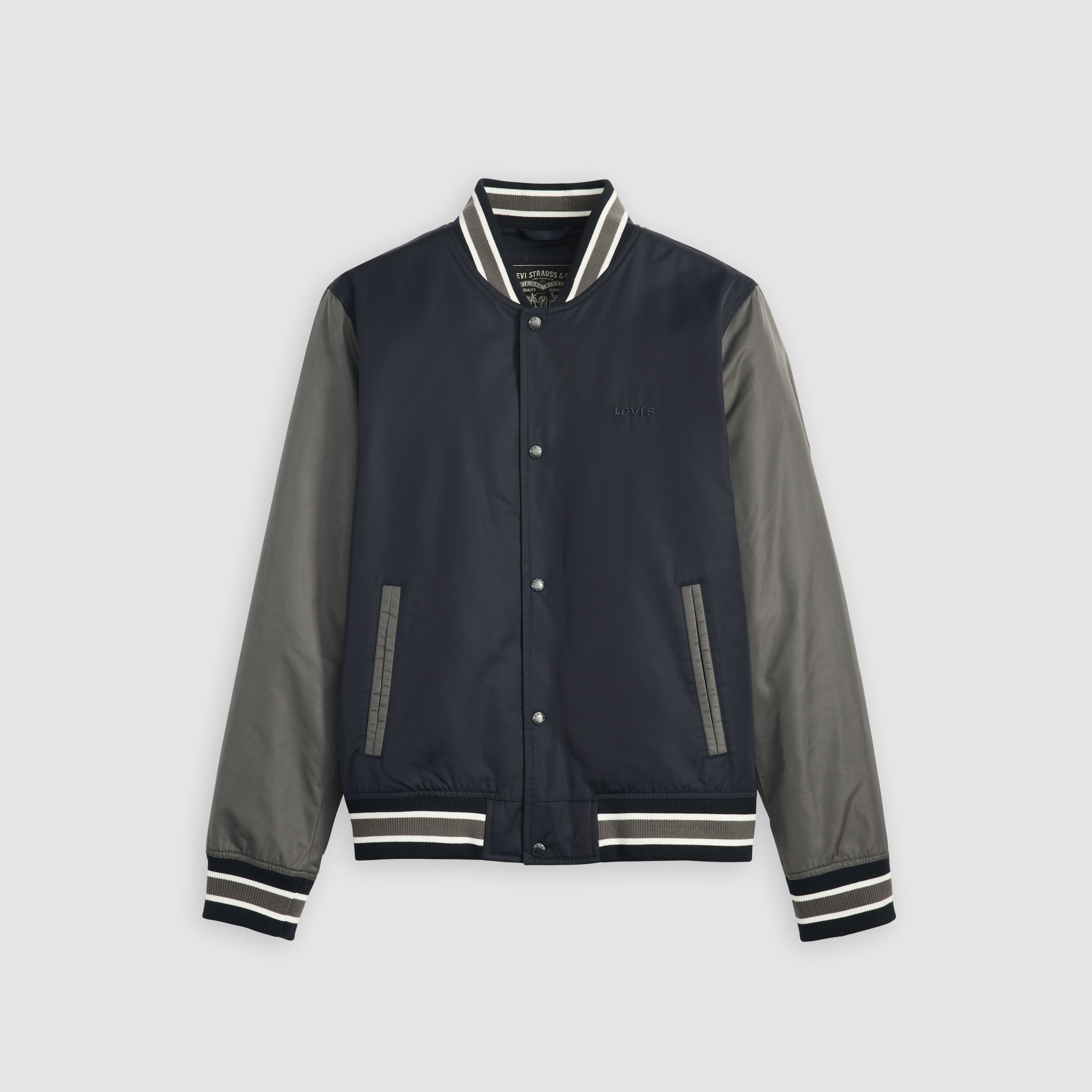 Lightweight Colorblock Varsity Jacket 1