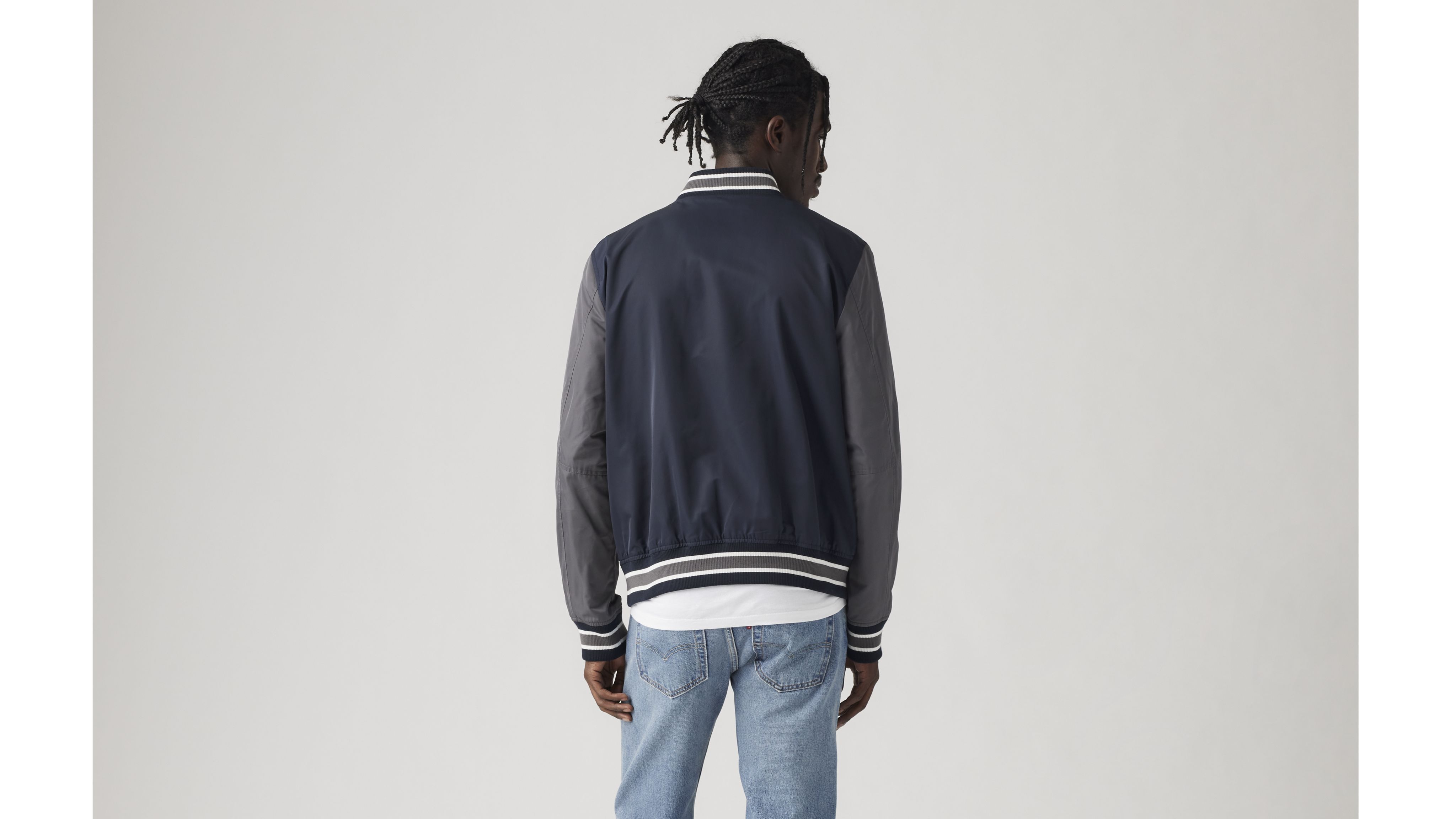Lightweight Colorblock Varsity Jacket 2