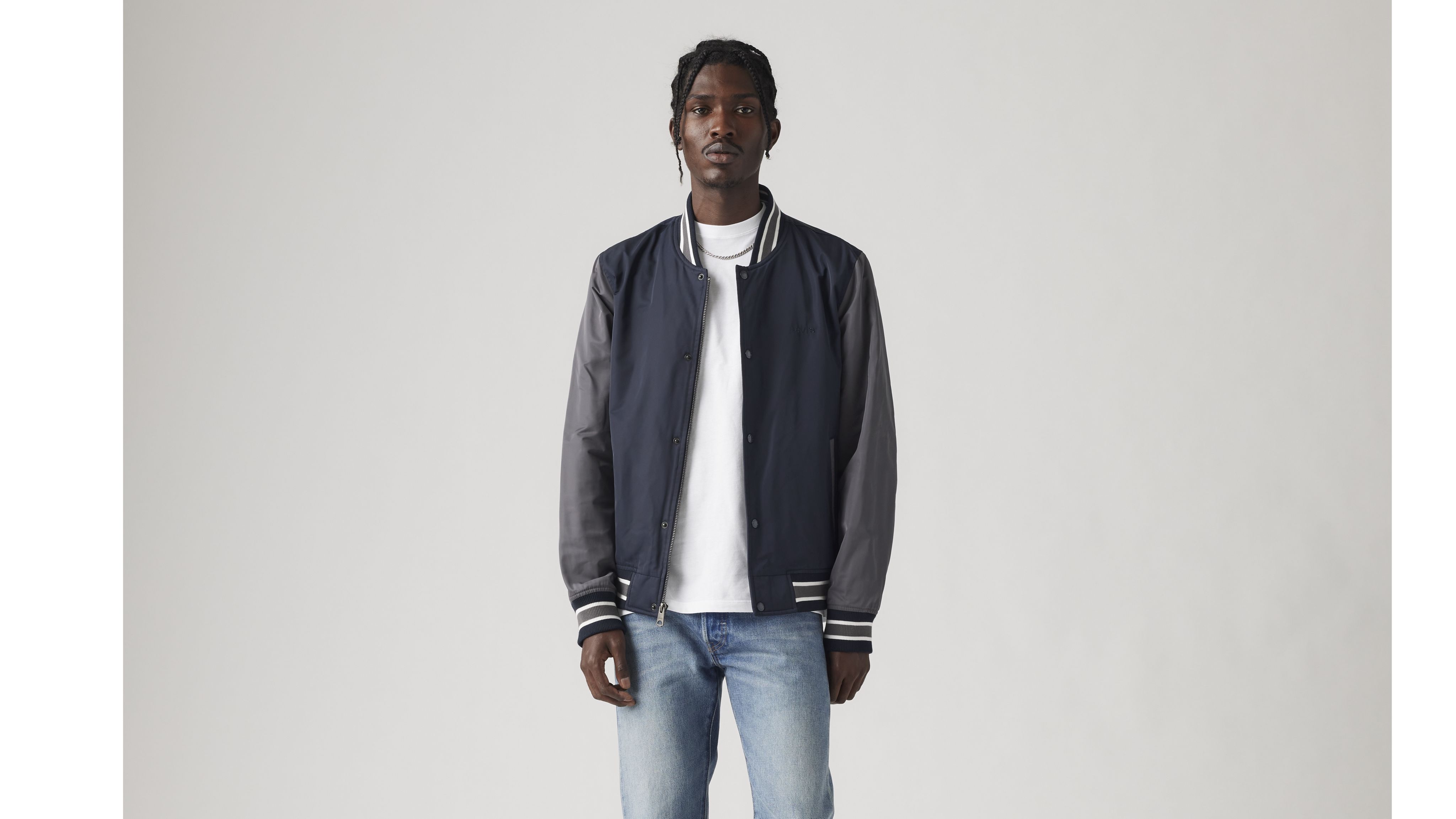 Lightweight Colorblock Varsity Jacket 5