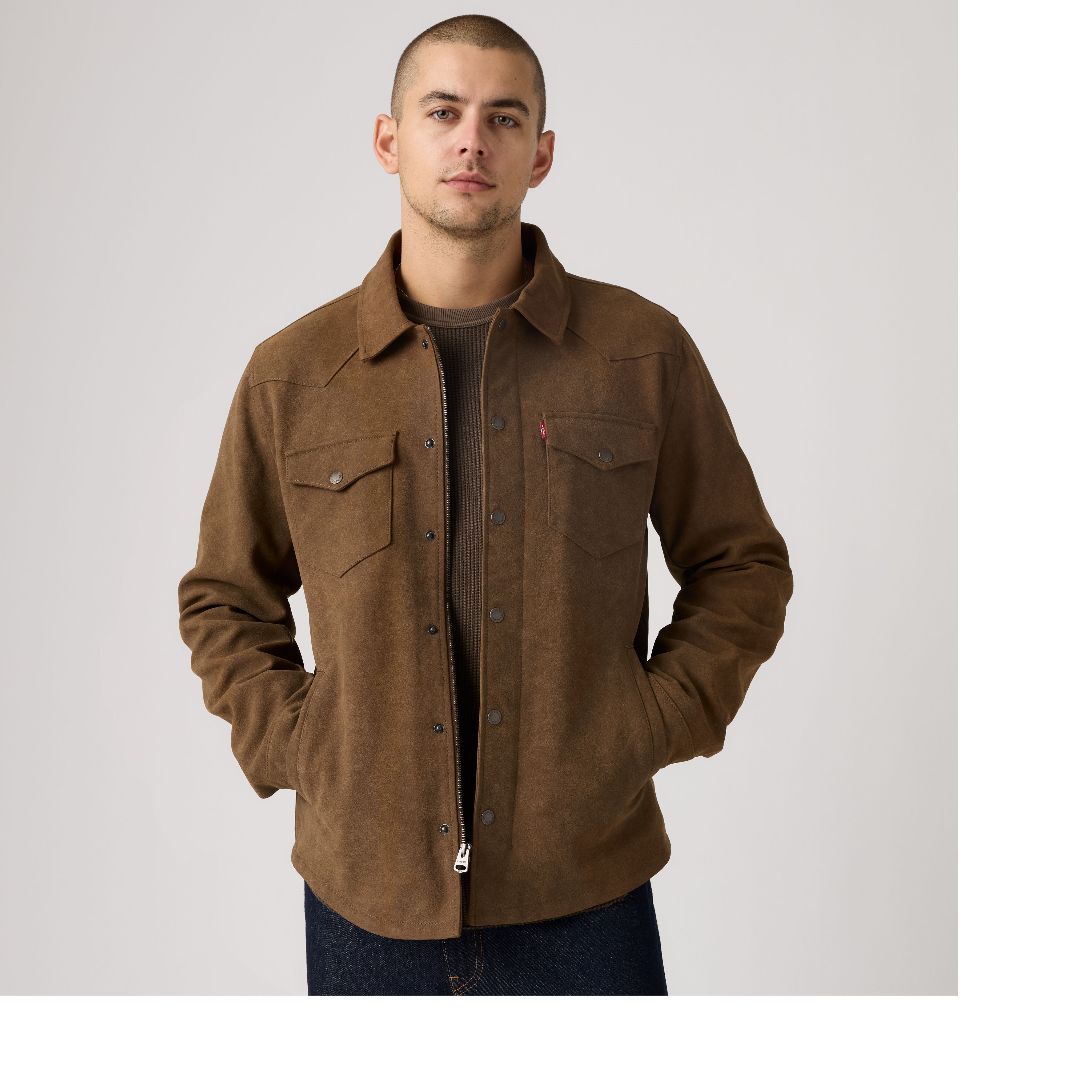 Faux Suede Western Shacket 1