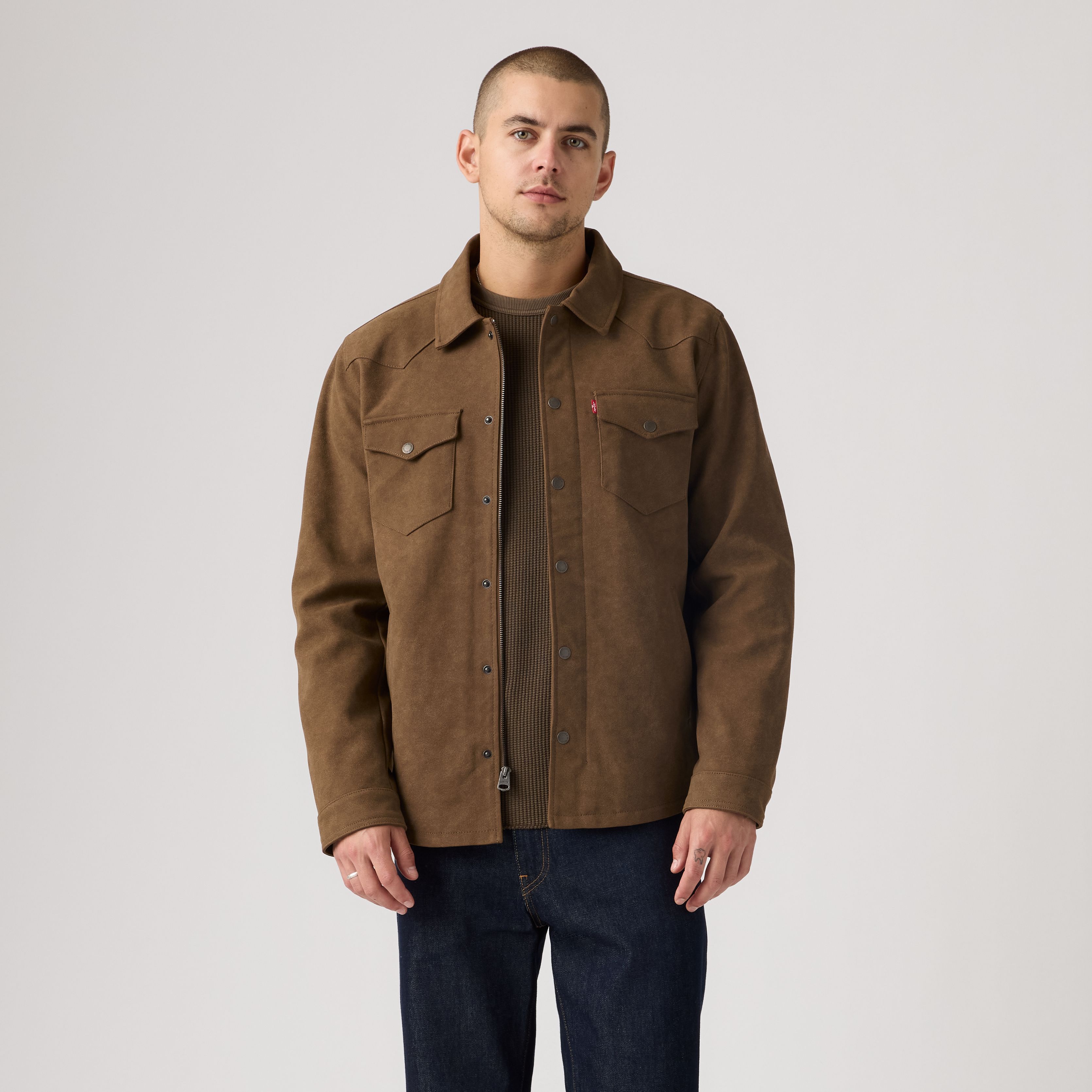 Faux Suede Western Shacket 3