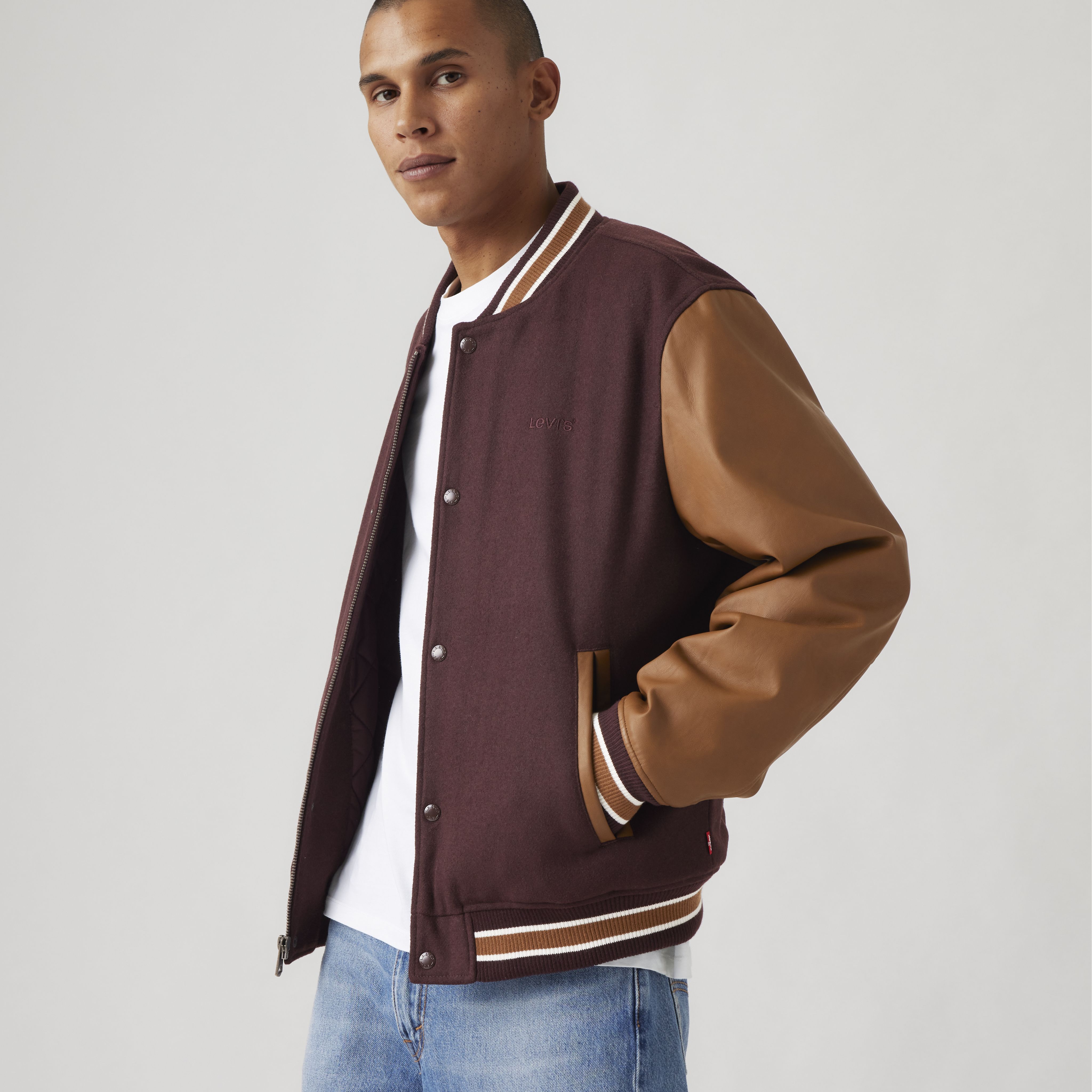 Mixed Media Varsity Jacket 1