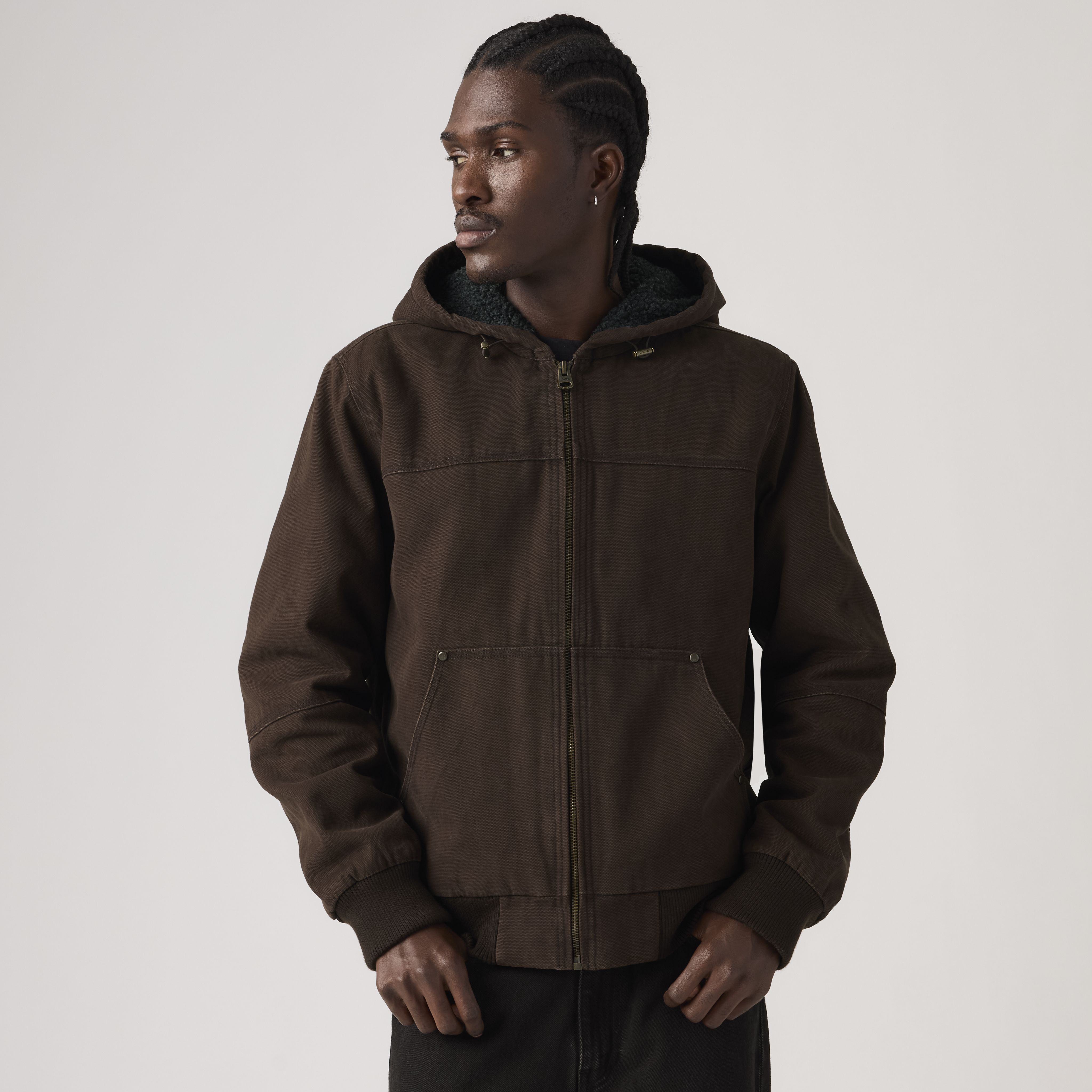 Sherpa Lined Hooded Jacket 1