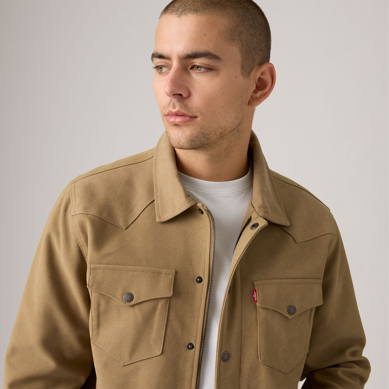Levi's Western Shirt Jacket In Brown