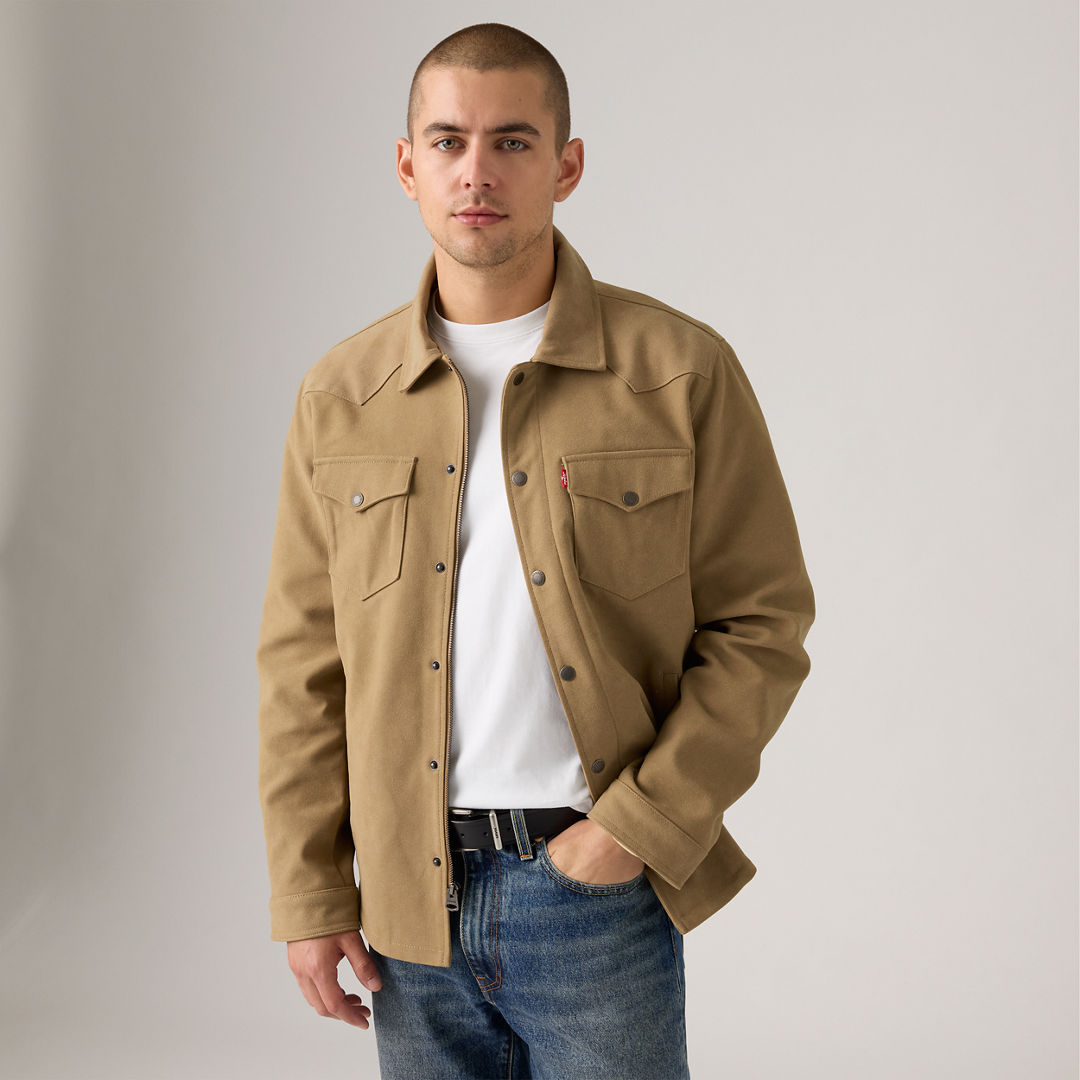 Levi's Western Shirt Jacket In Brown