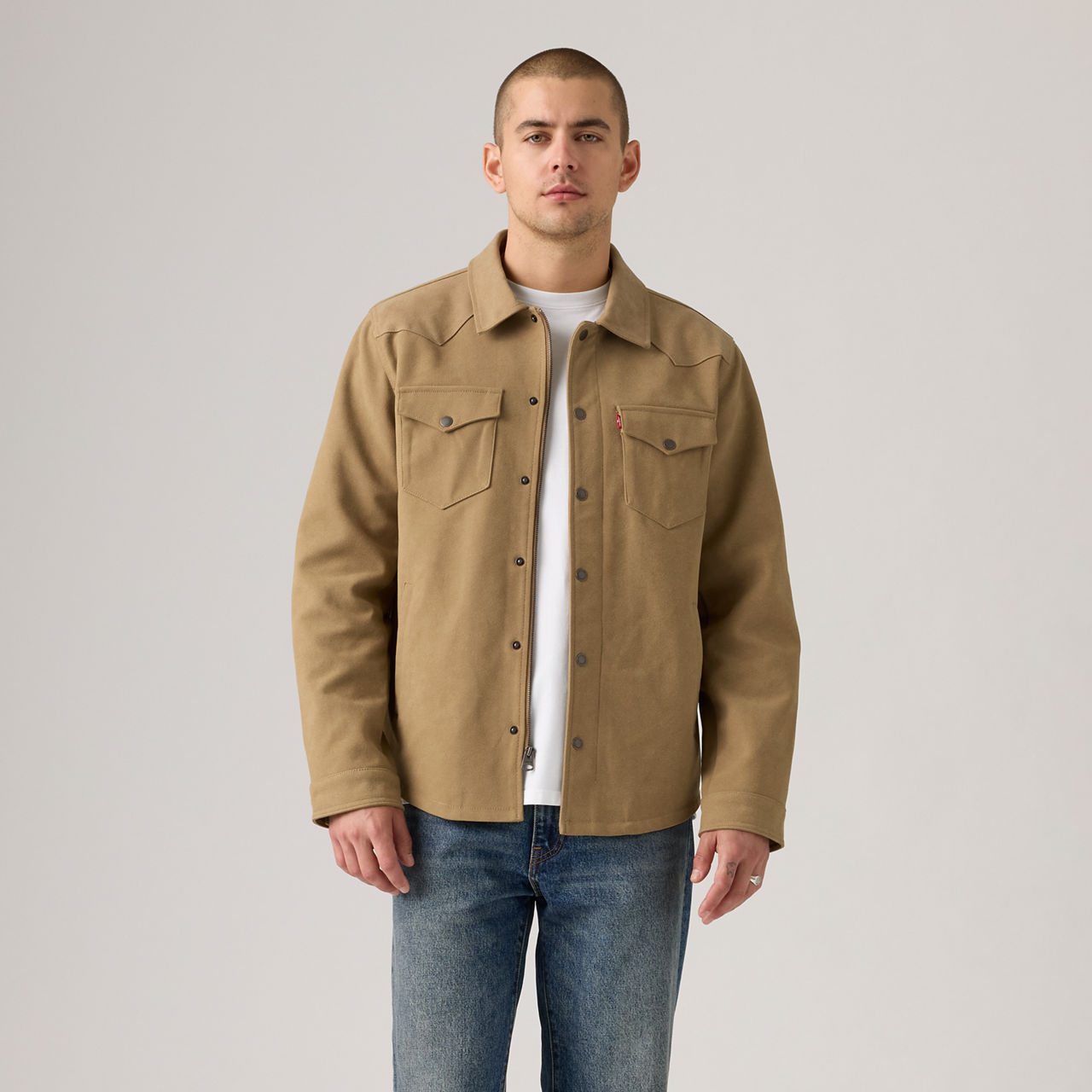 Levi's Western Shirt Jacket In Brown