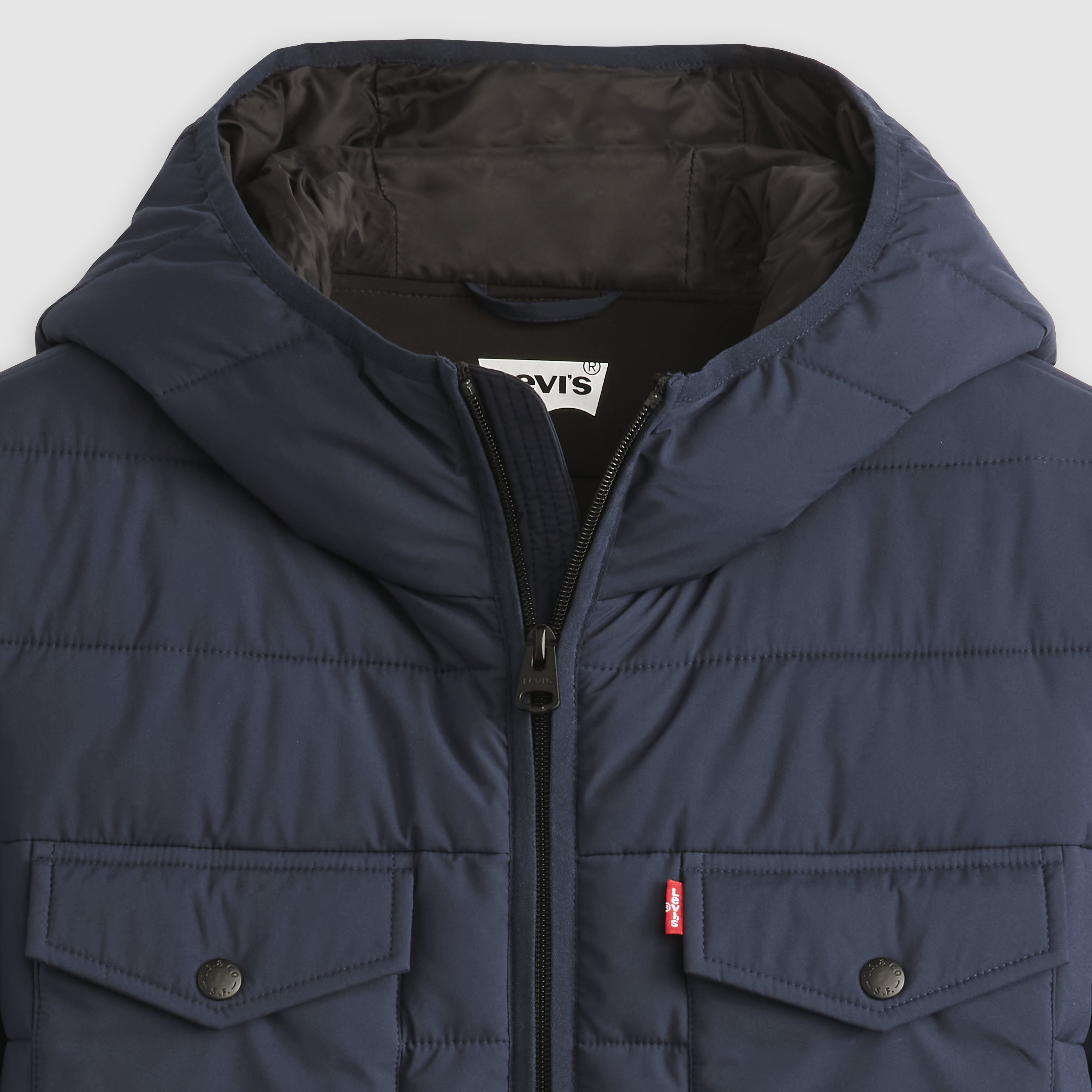 Hooded 2 Chest Pocket Puffer Jacket 6