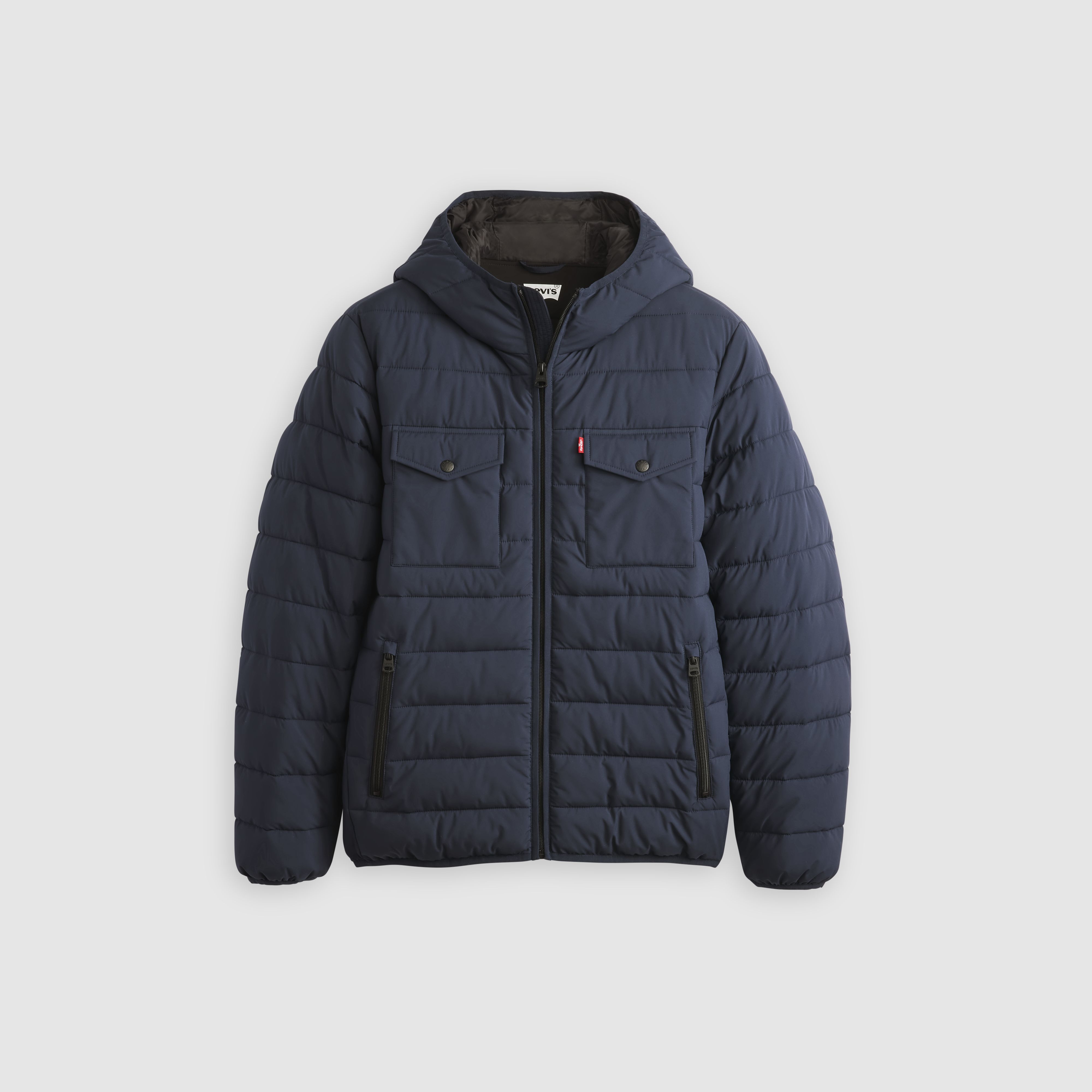 Hooded 2 Chest Pocket Puffer Jacket 5