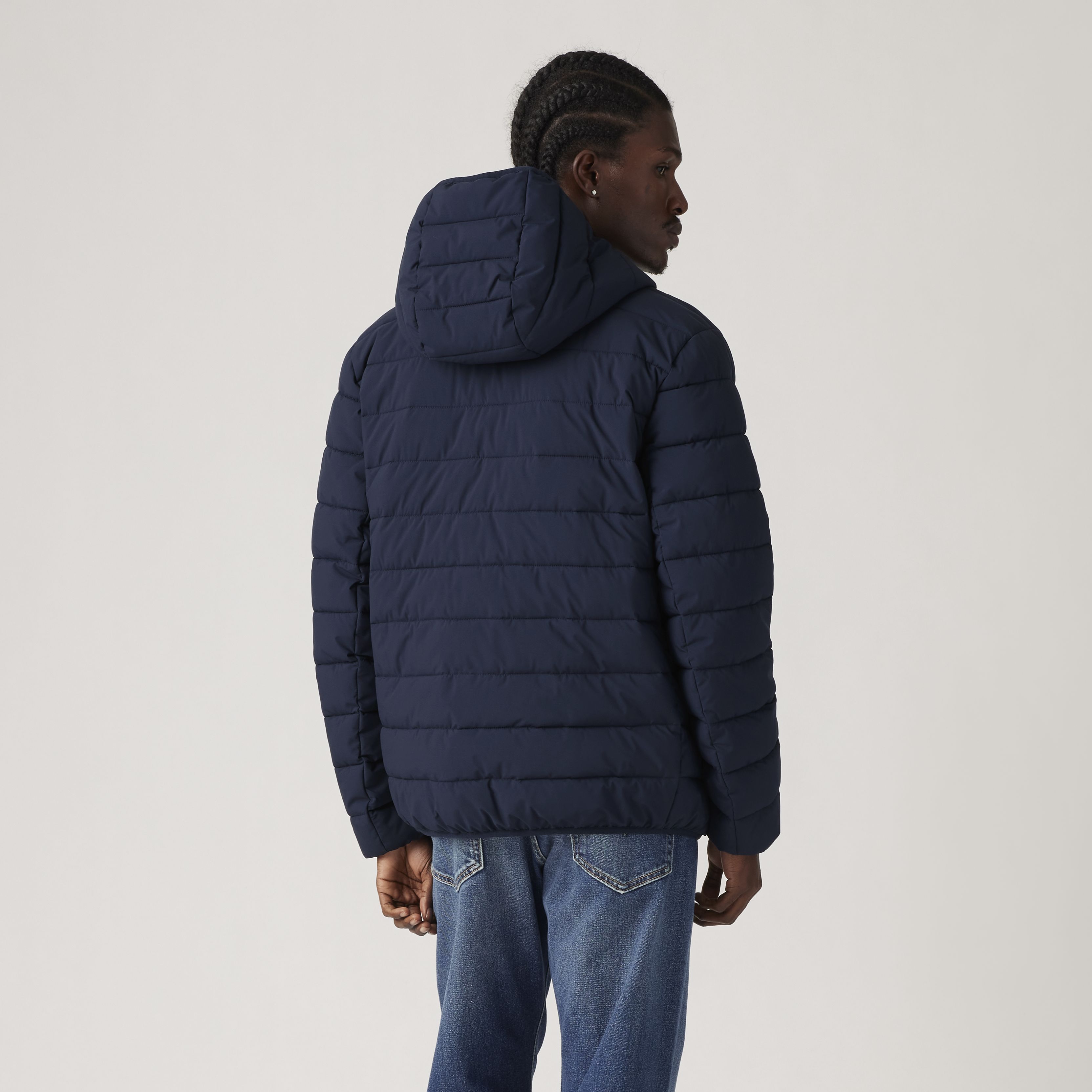 Hooded 2 Chest Pocket Puffer Jacket 4
