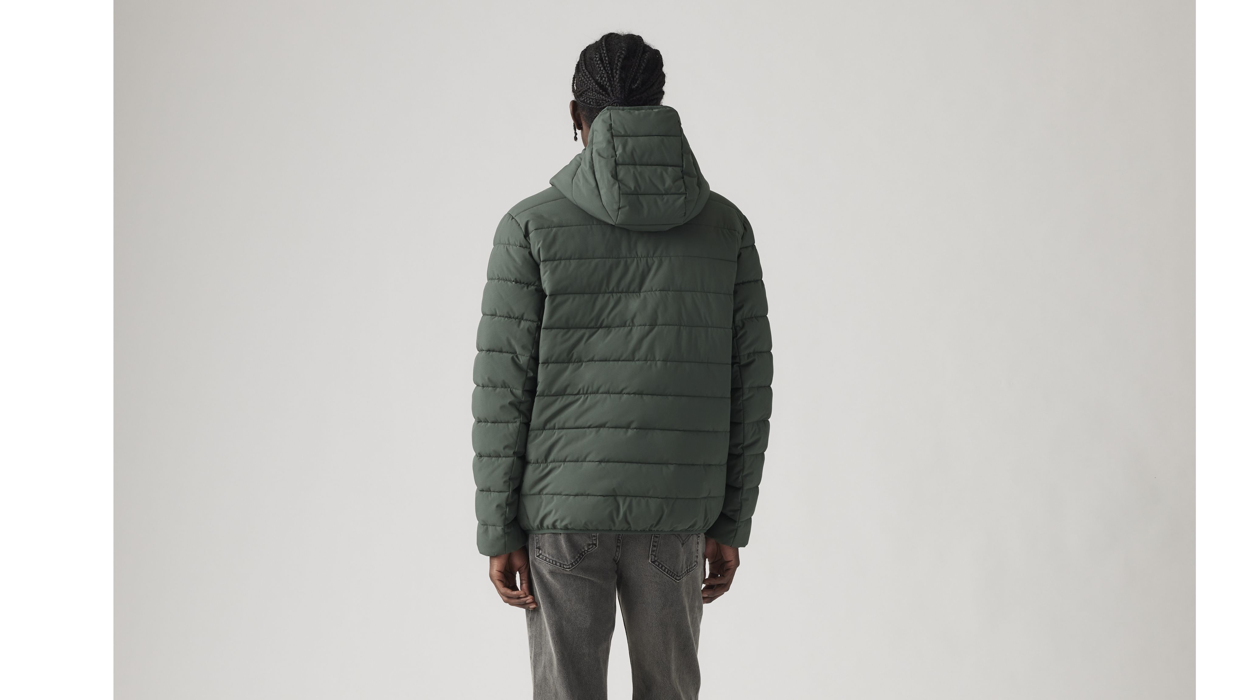 Hooded 2 Chest Pocket Puffer Jacket 2