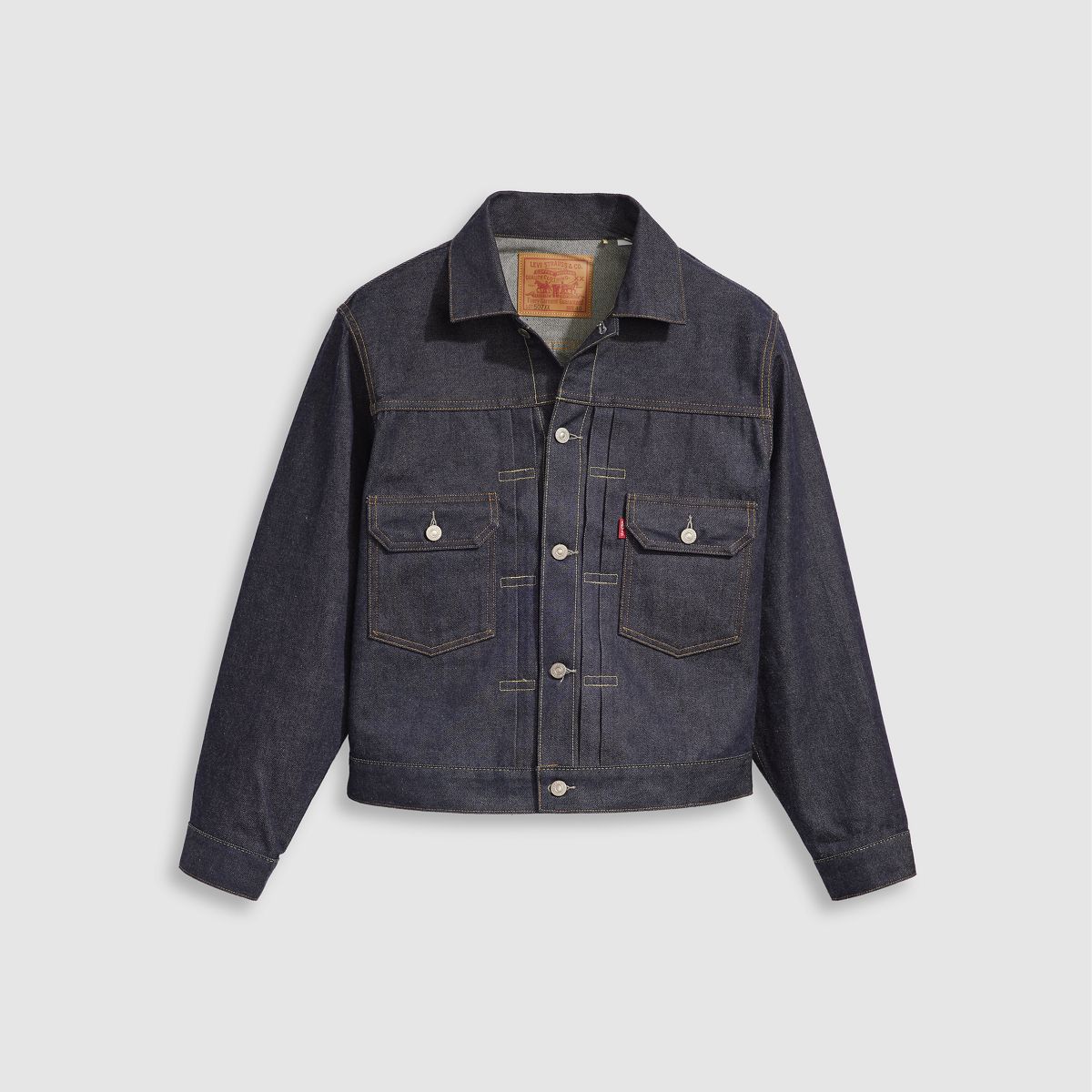 1953 Type II Selvedge Denim Trucker Jacket — Organic Rigid - Dark Wash