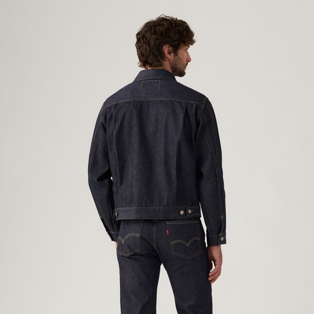 1953 Type II Selvedge Denim Trucker Jacket — Organic Rigid - Dark Wash
