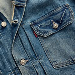 1953 Type II Selvedge Denim Trucker Jacket — Klamath Falls - Medium Wash 8